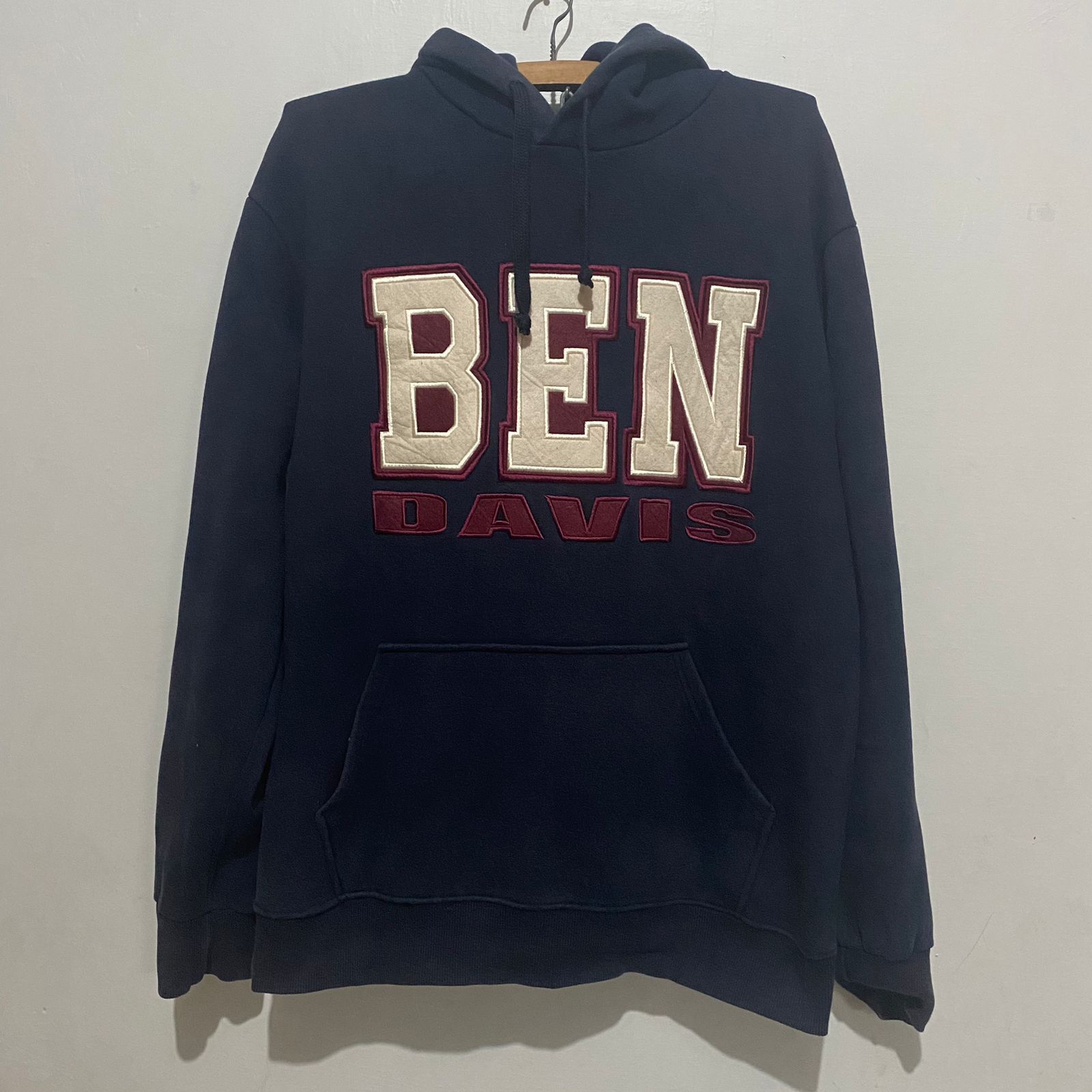 VTG Ben Davis WIP Workwear Full Zip Black Hoodie Sweatshirt Size M