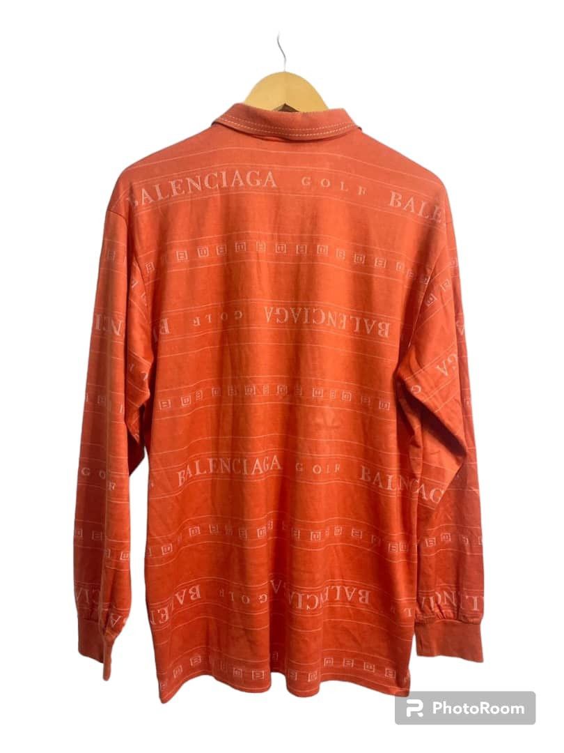 Balenciaga × Vintage Vintage 90s Polo Long Shirt Balenciaga Size US L / EU 52-54 / 3 - 13 Thumbnail