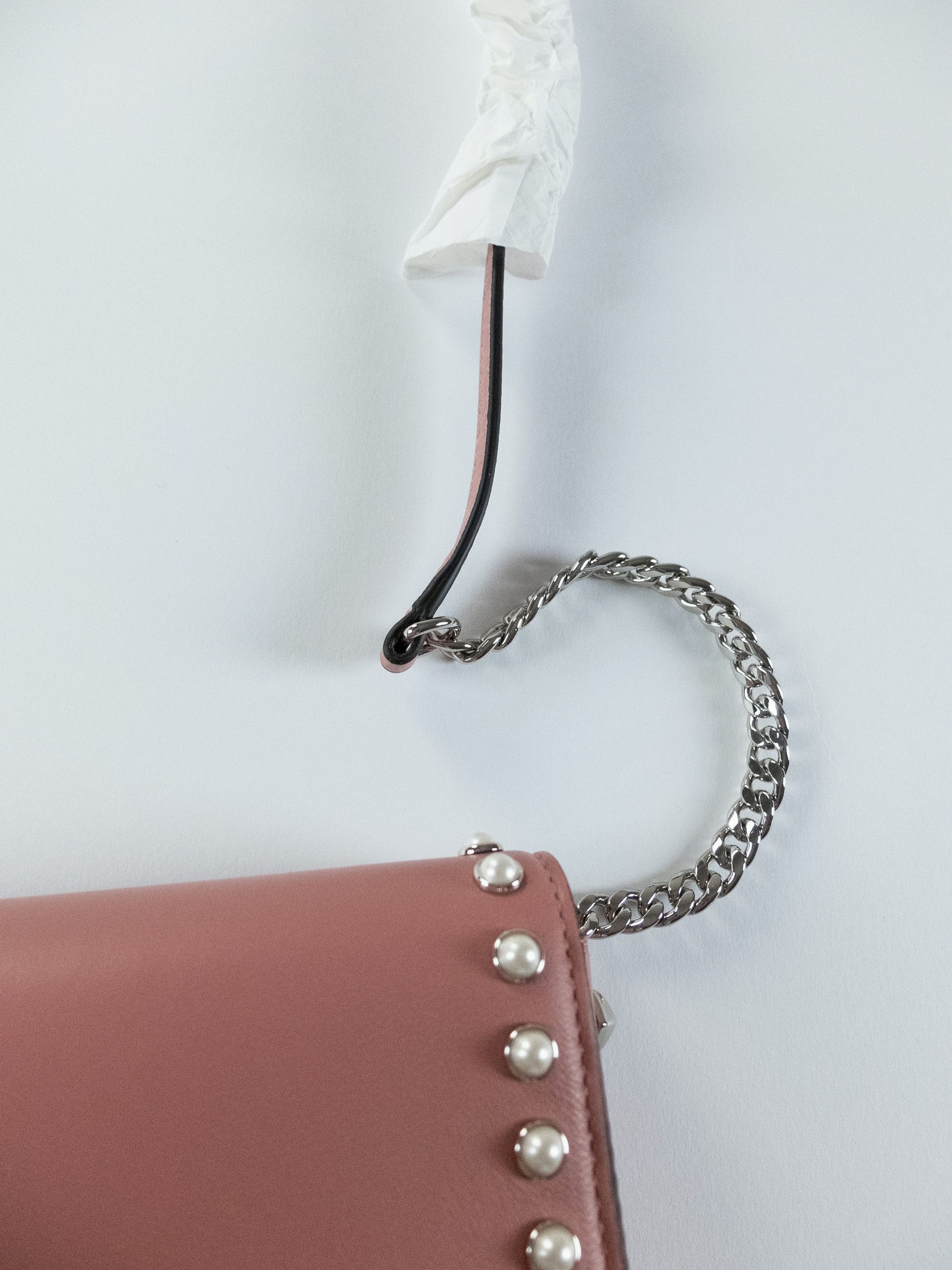 Jimmy Choo JIMMY CHOO JC Wallet blush pink small crossbody shoulder bag Size ONE SIZE - 14 Thumbnail
