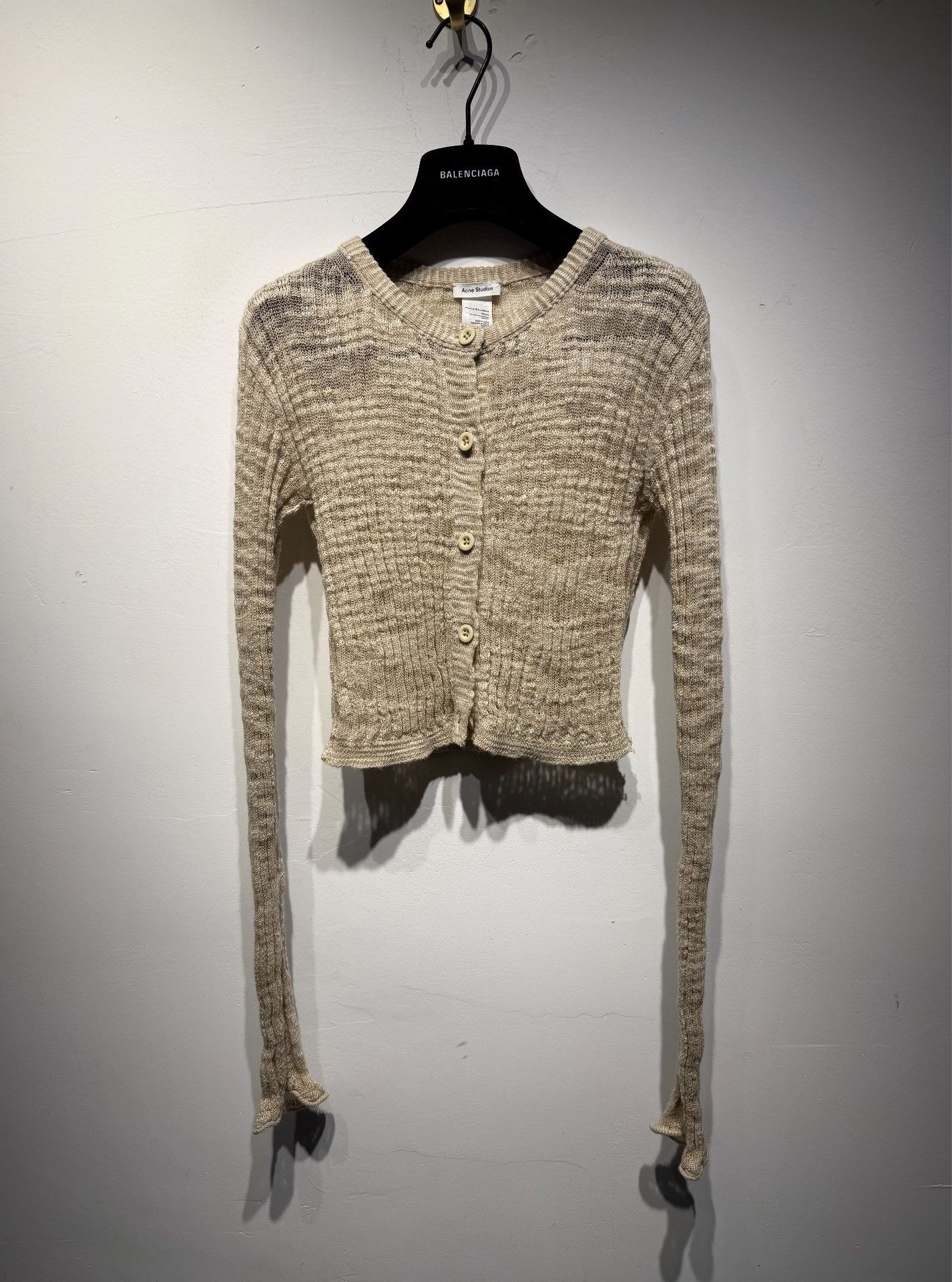 Acne Studios Acne Studios Linen Slim Sweater XS Women Size XS / US 0-2 / IT 36-38 - 1 Thumbnail