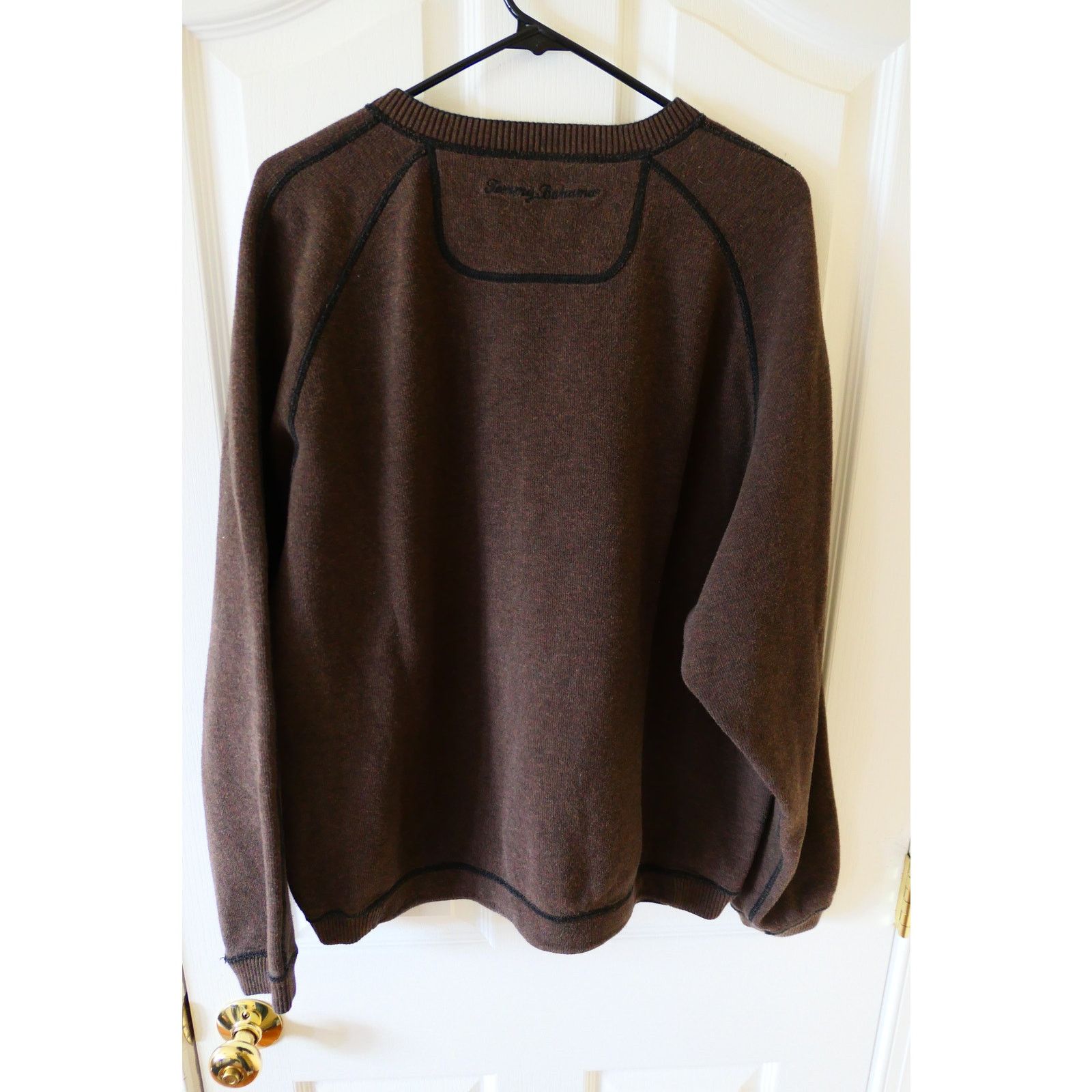 Tommy Bahama Tommy Bahama Black Brown Reversable V-Neck Sweater XL Size US XL / EU 56 / 4 - 2 Thumbnail