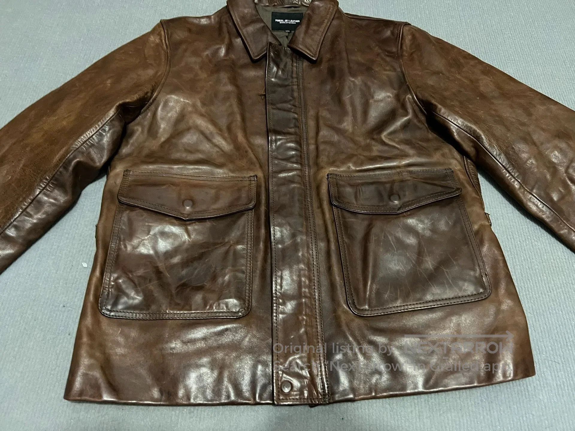 RRL Ralph Lauren Vintage Oil Wax Horse Leather Jacket. Size US L / EU 52-54 / 3 - 6 Thumbnail