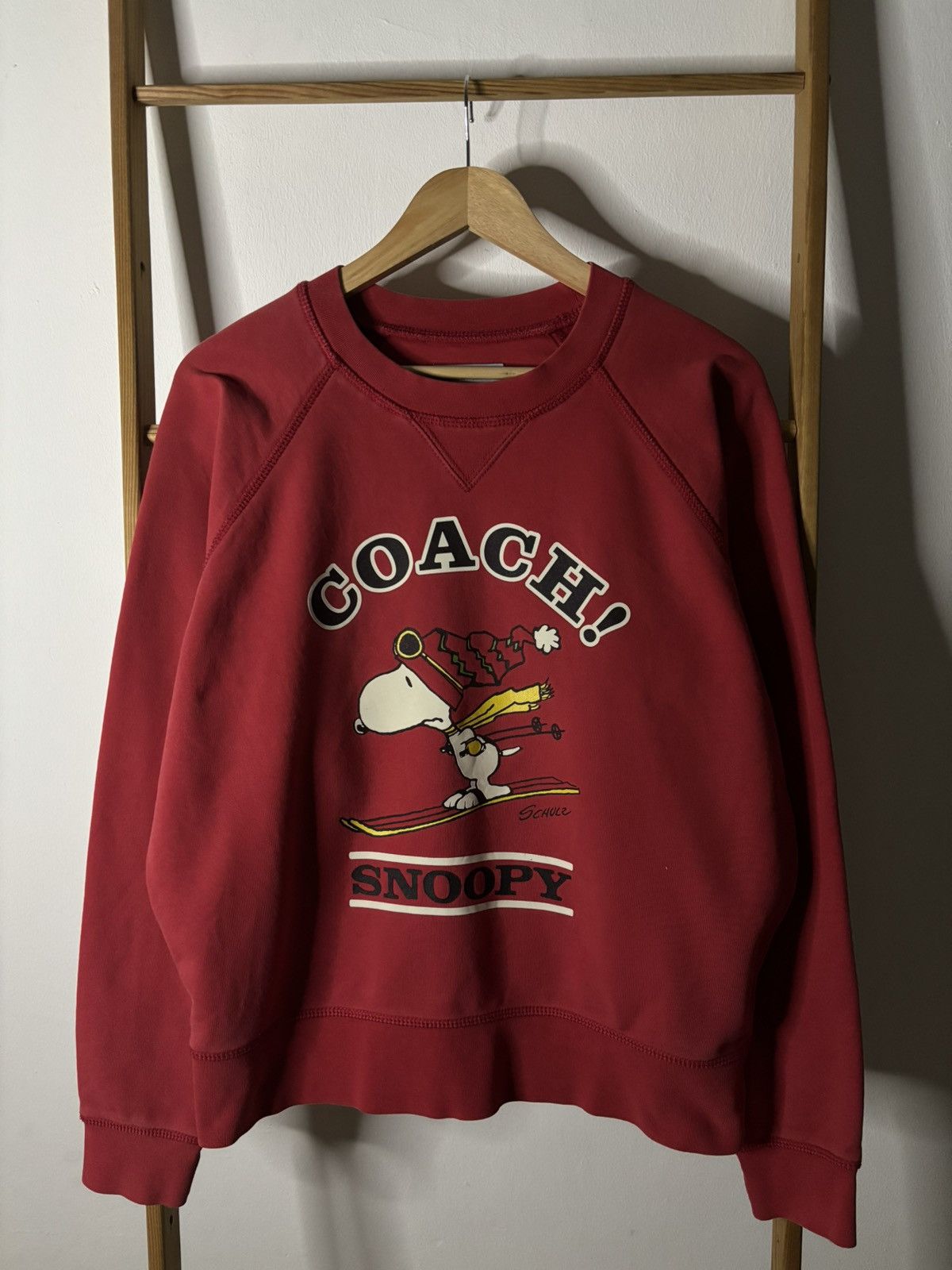 Coach “LAST DROP BEFORE DELETE” Coach X Peanuts Red Sweatshirt Size US S / EU 44-46 / 1 - 1 Thumbnail