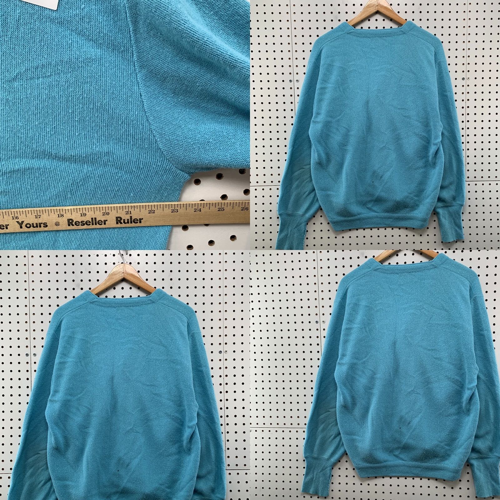 Jockey Vintage Jockey Sweater Cardigan Mens Large Sky Blue Trophy Button 23x25 Size US L / EU 52-54 / 3 - 9 Thumbnail