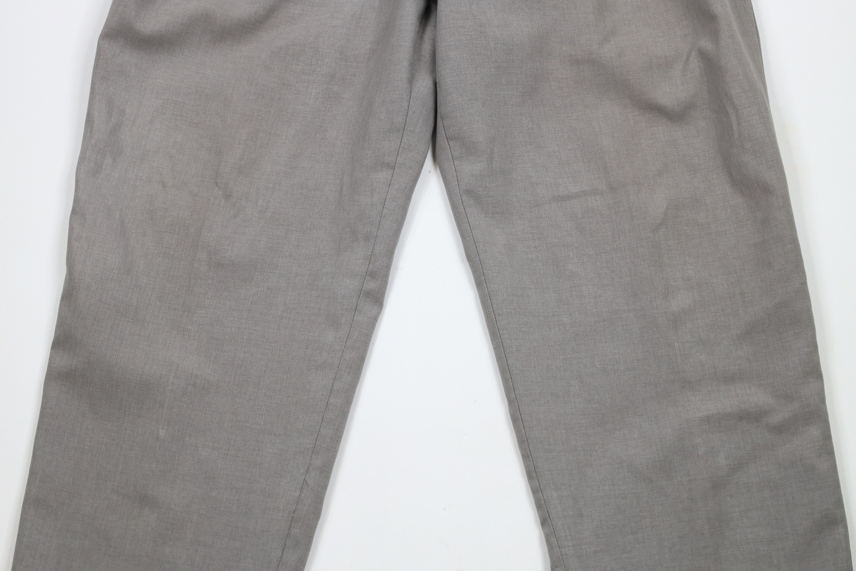 Levi's × Vintage Vintage 90s Levis Pleated Cuffed Wide Leg Chino Pants Gray Size US 34 / EU 50 - 3 Thumbnail
