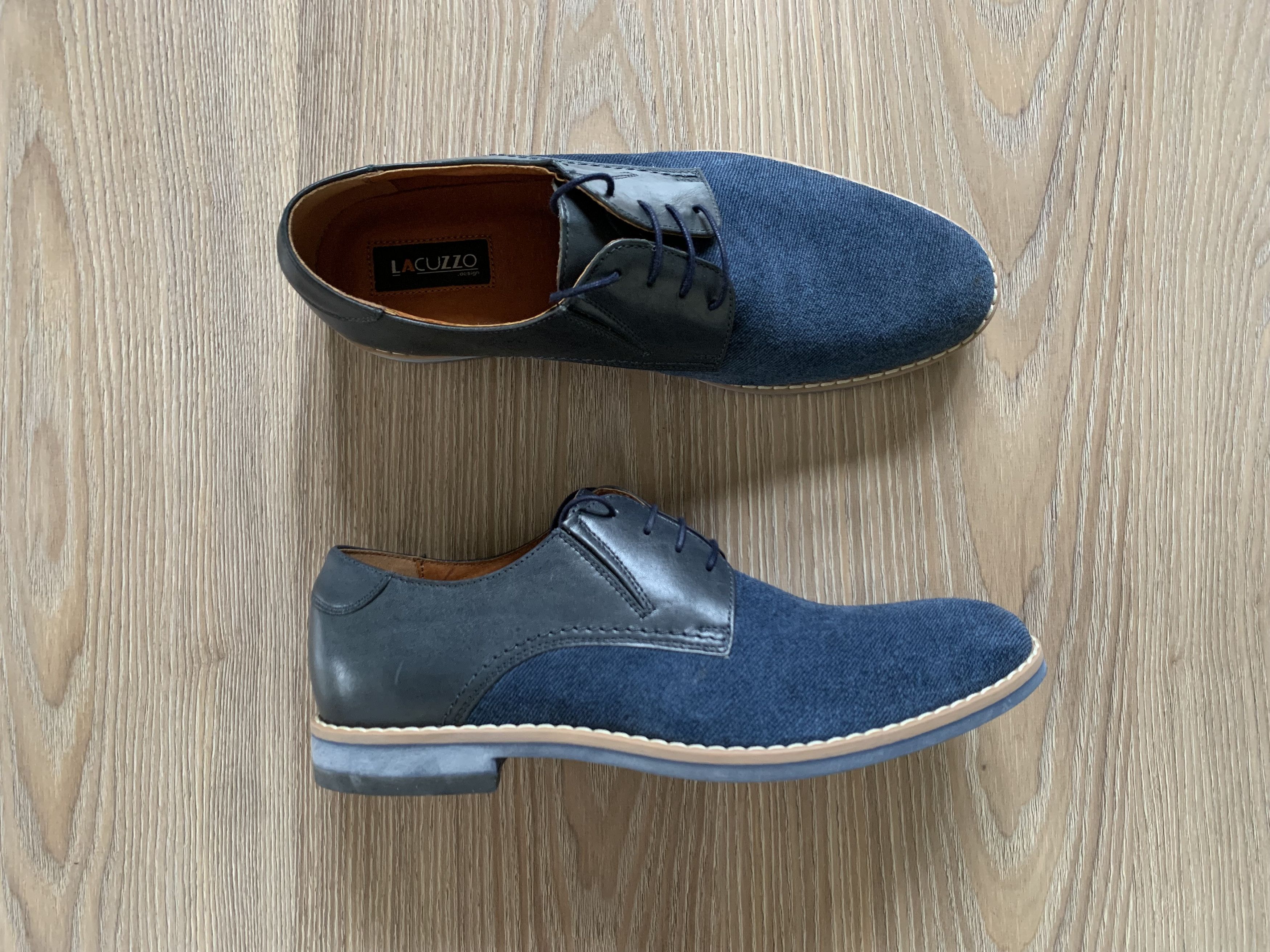 Other Lacuzzo Design Combined Leather Textile Italian Shoes Size US 9 / EU 42 - 2 Thumbnail