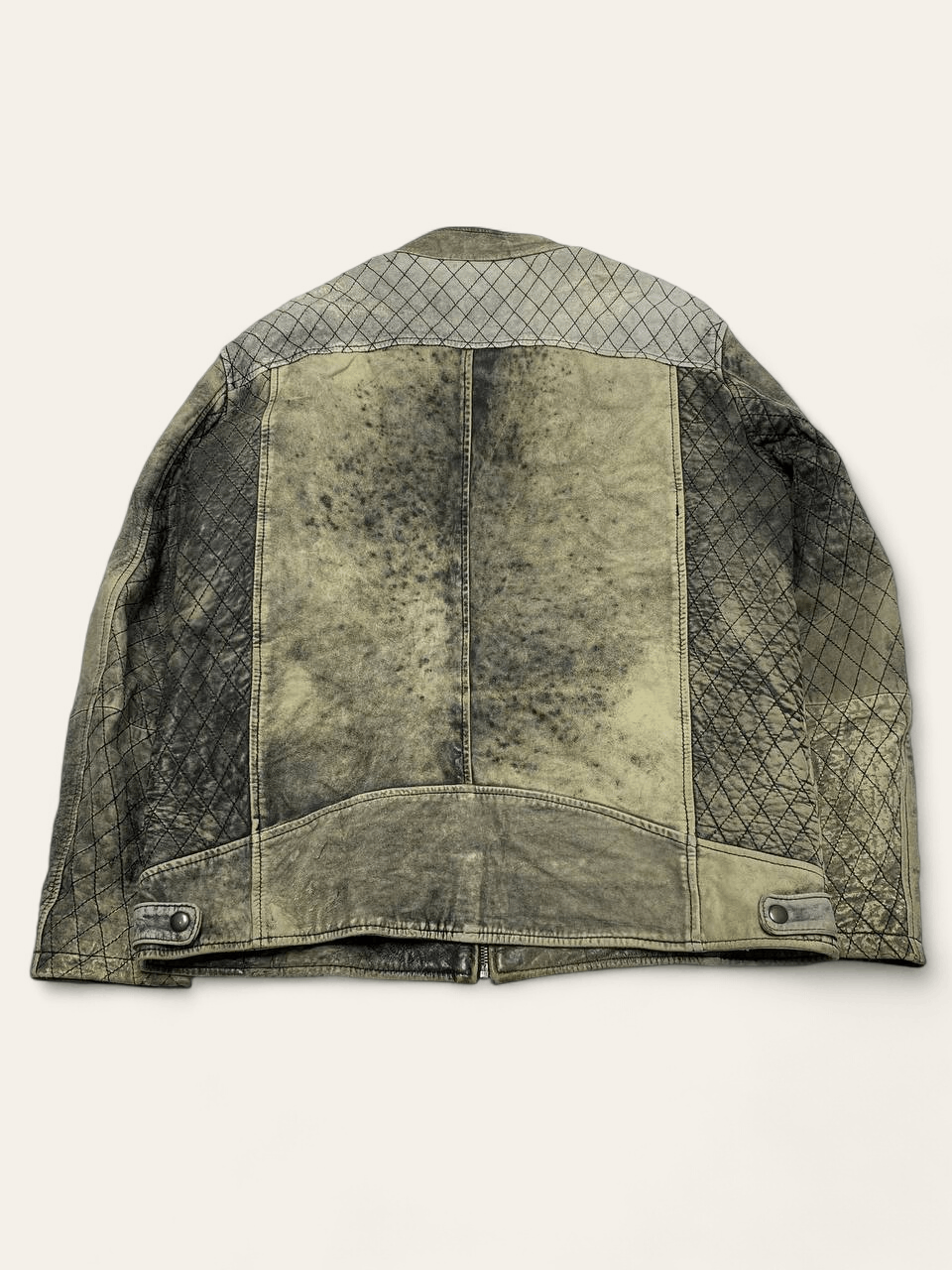 Vintage Vintage ECO SNAKE LEATHER Faded Distressed Jacket Y2k Size US XL / EU 56 / 4 - 7 Thumbnail