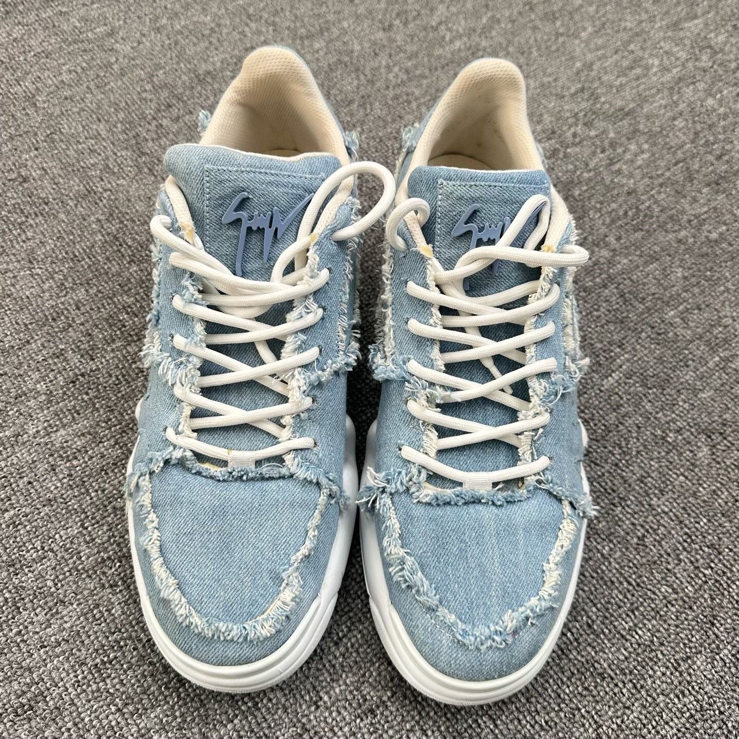 Giuseppe Zanotti Giuseppe Zanotti Casual Denim Blue Lowtop Sneakers 9 Men Size US 9 / EU 42 - 1 Thumbnail