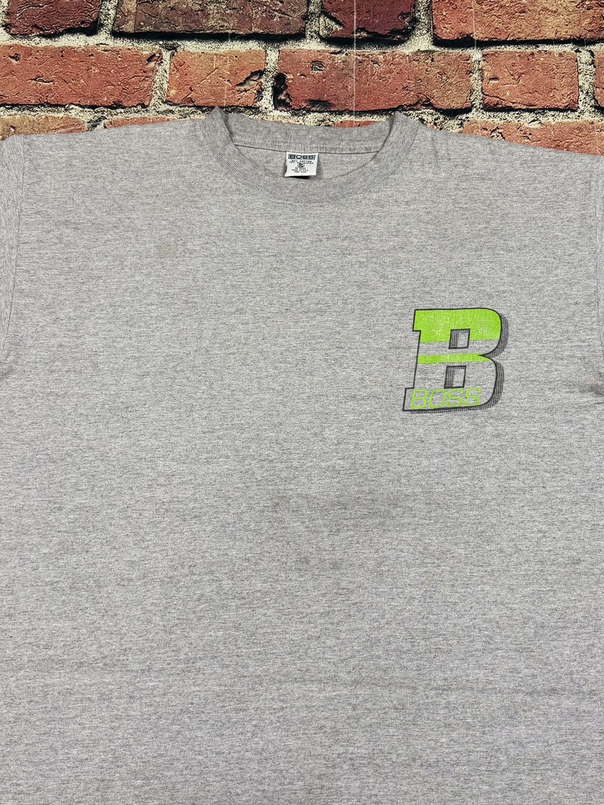 Hugo Boss Vintage 90s Boss Single Stitched Double Sided T Shirt Size US XL / EU 56 / 4 - 8 Thumbnail