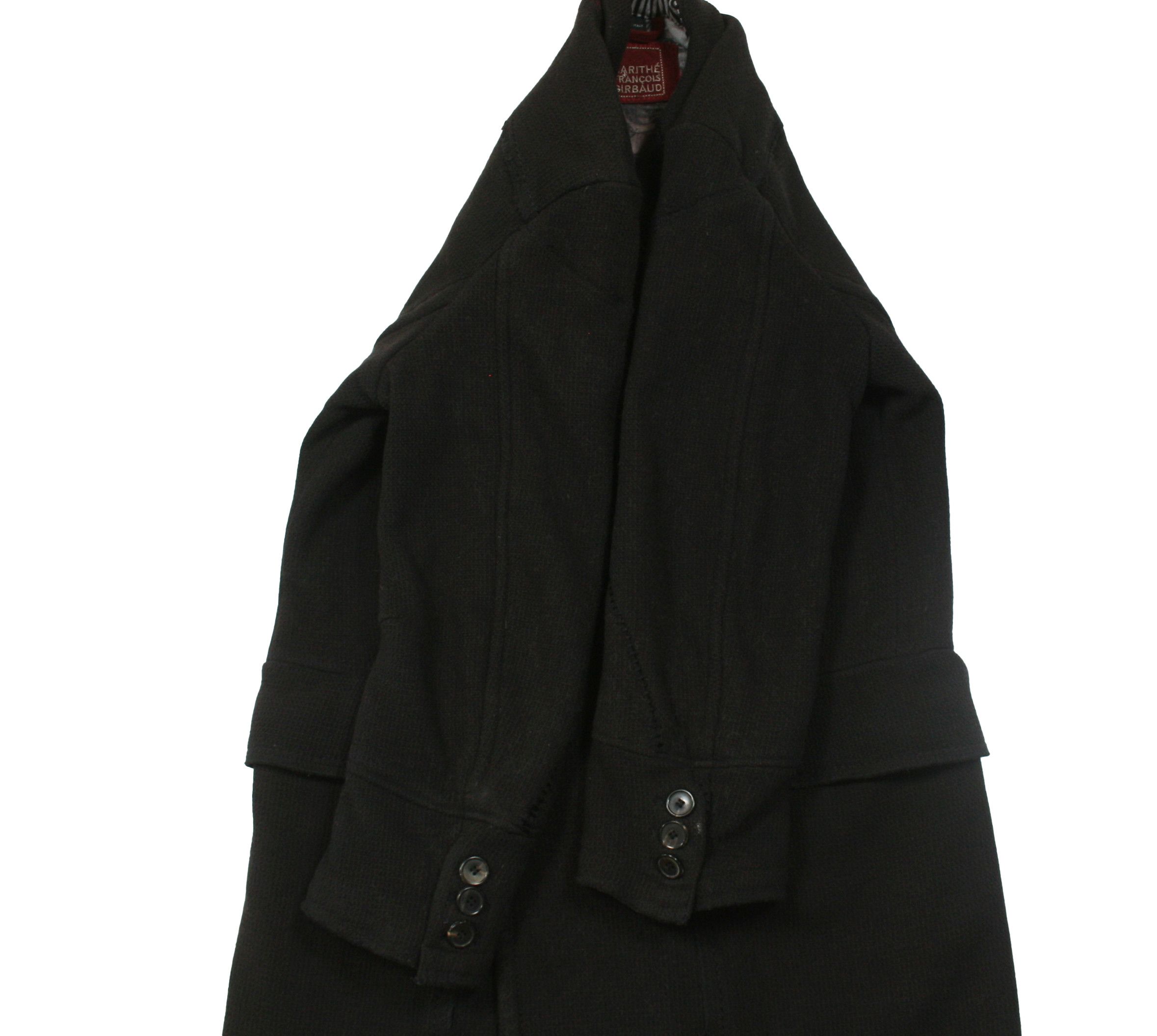 Marithe + Francois Girbaud 00S Wool Double Breasted Overcoat Vintage Size US L / EU 52-54 / 3 - 6 Thumbnail