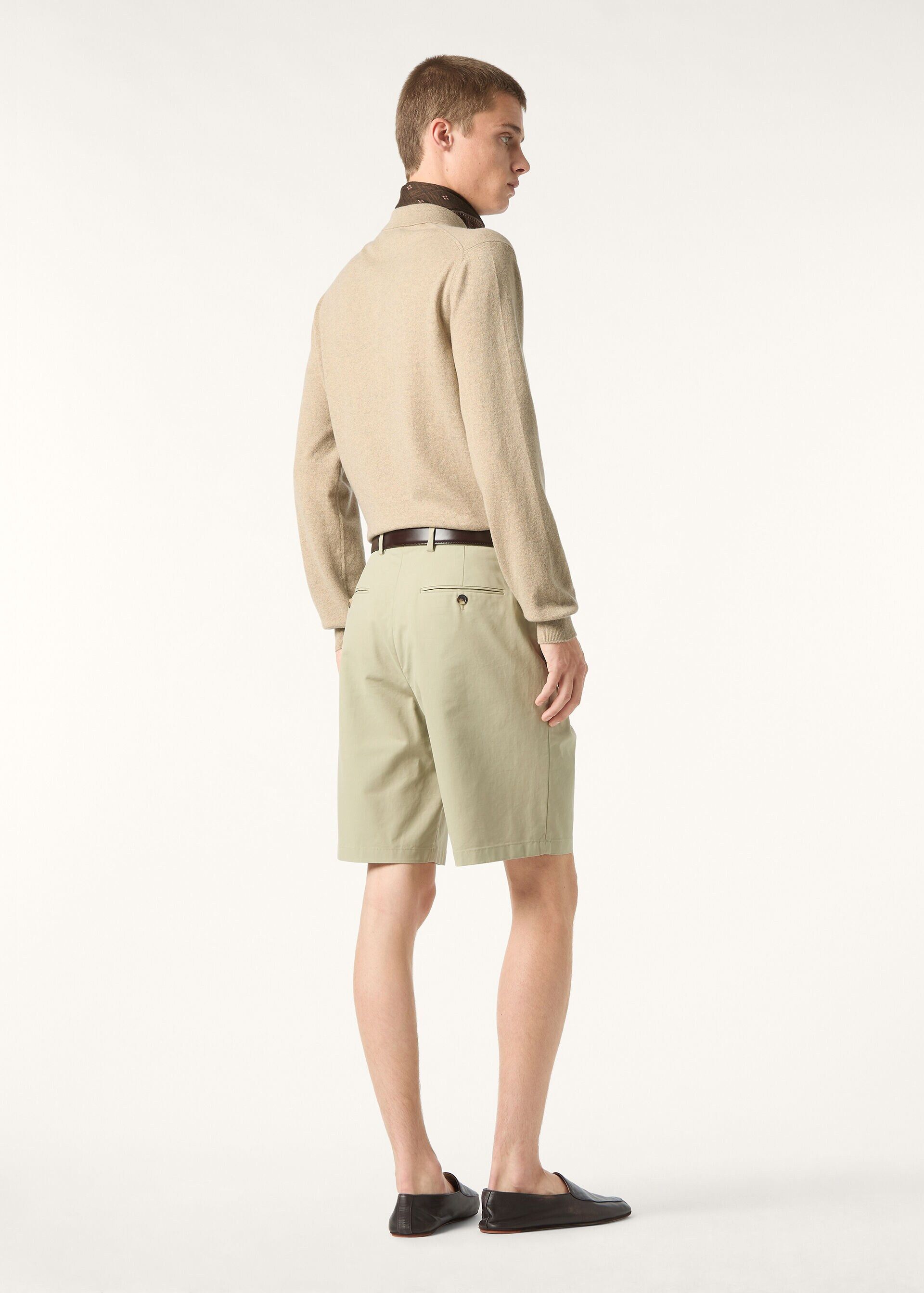 Loro Piana os11x0226 FAP3256 Jarno Bermuda Short in Herbal Balm Size US 36 / EU 52 - 5 Thumbnail