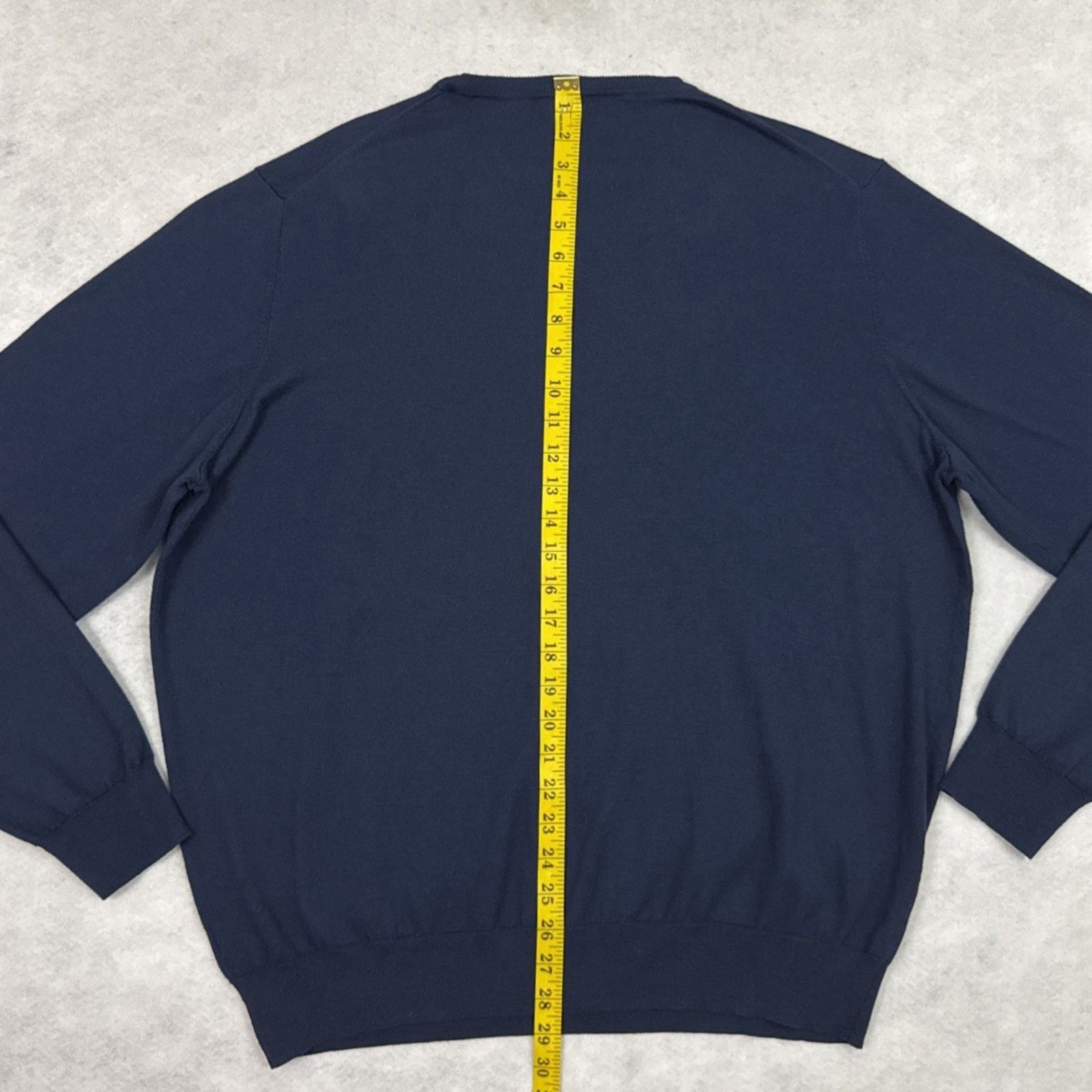 Faherty Faherty Reserve Sweater Mens XXL Navy Blue Crewneck Cotton Size US XXL / EU 58 / 5 - 6 Thumbnail
