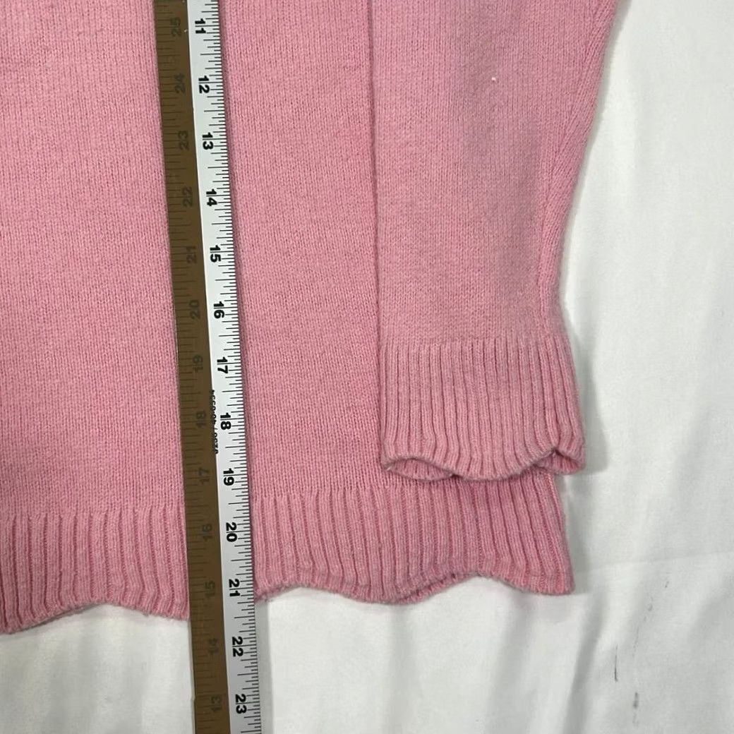 Talbots Talbots Pink Scalloped Edge Knit Pullover Sweater Long Sleeve Womens SP Size XXS / US 00 / IT 34 - 7 Thumbnail