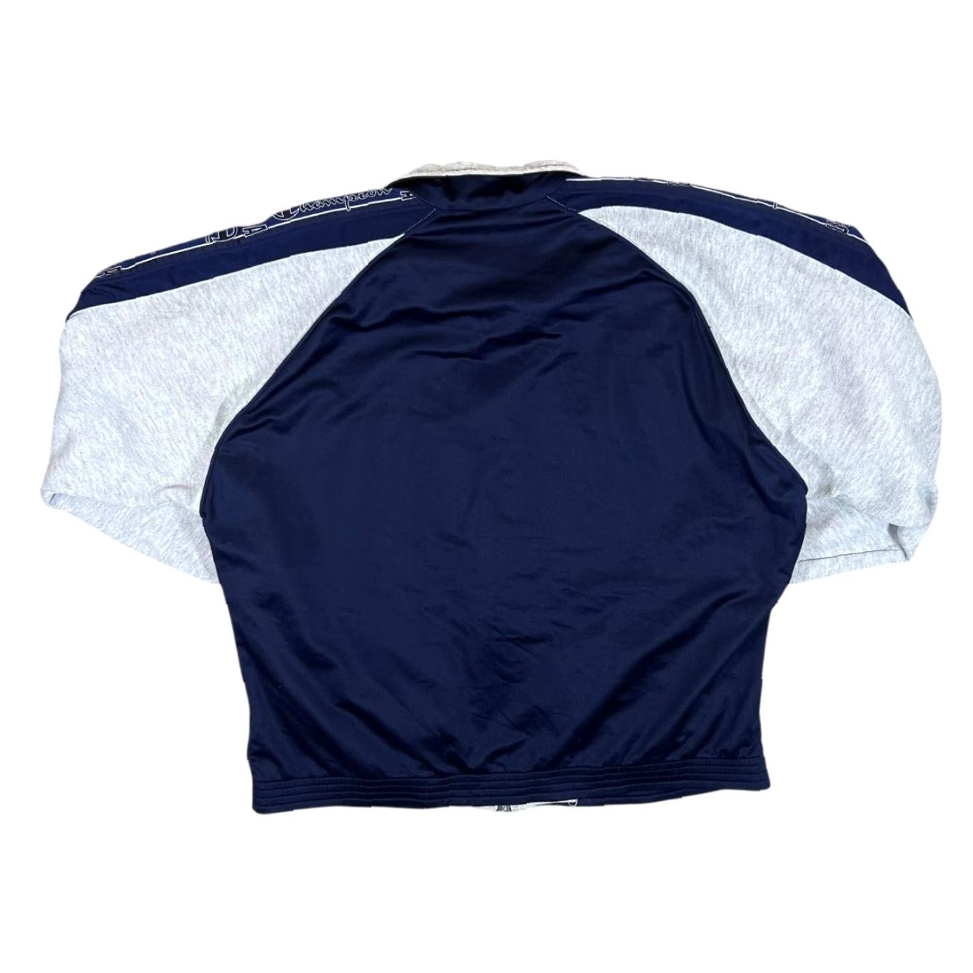Champion VINTAGE CHAMPION USA Mini Logo Tape Sleeve Colour Block Tracksuit Jacket XL Men's Navy Blue/Grey Size US 36 / EU 52 - 2 Thumbnail