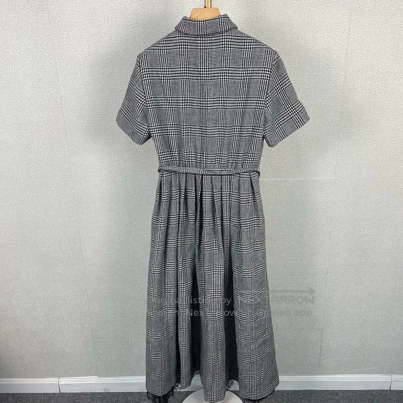 Dior Dior Plaid lace belt dress Size XS / US 0-2 / IT 36-38 - 2 Thumbnail
