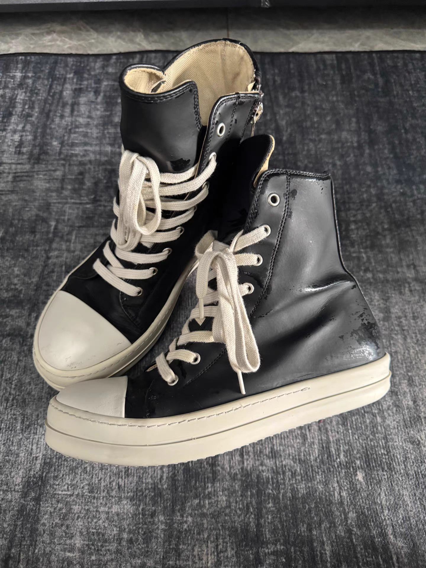 Rick Owens rick owens DRKSHDW High Top Turbo Cyclops Size US 7.5 / EU 40-41 - 1 Thumbnail