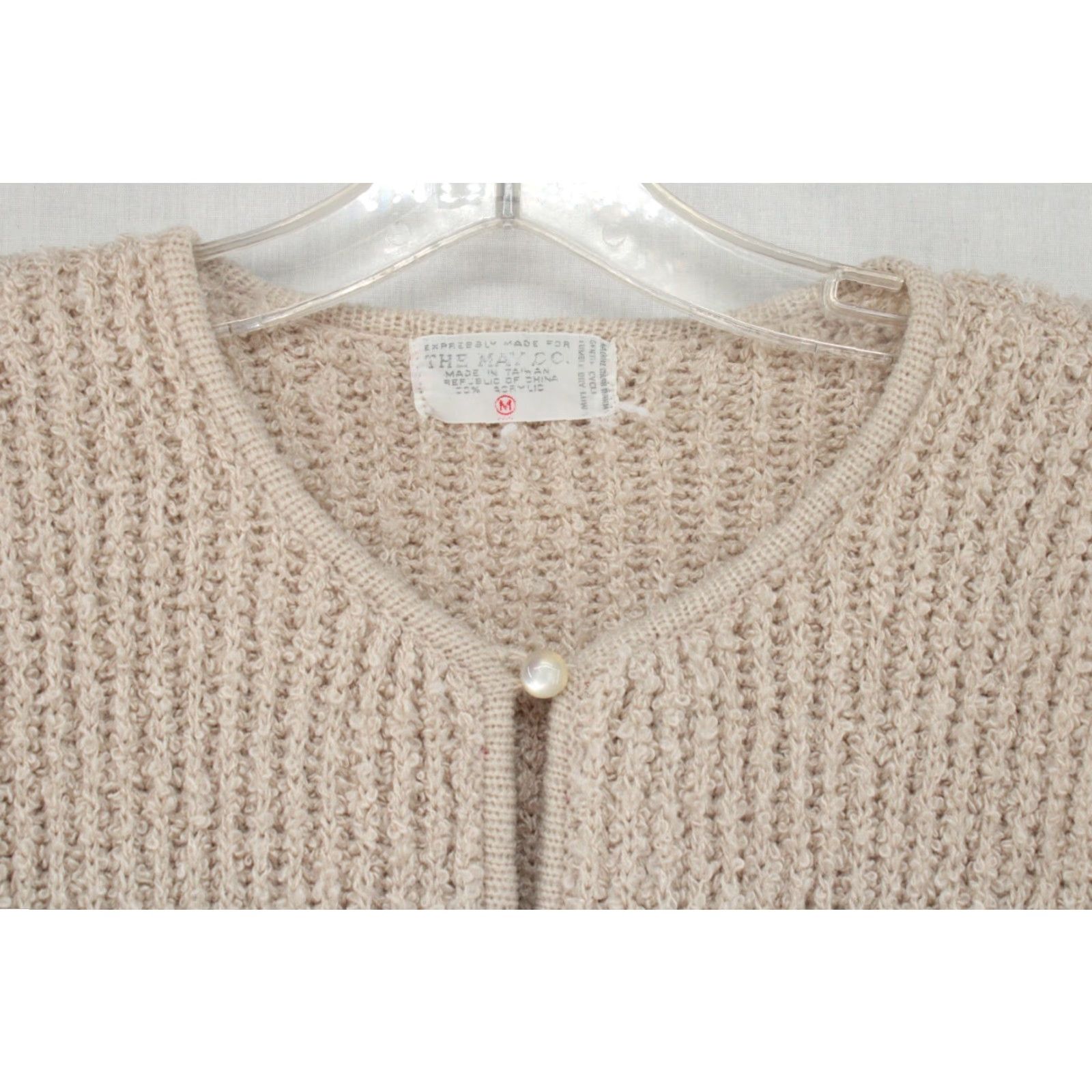 Vintage VINTAGE May Co Cardigan Womens M Beige Boho Grandmacore Old Money 80s 90s Pockets Buttons Womens Size M / US 6-8 / IT 42-44 - 7 Thumbnail