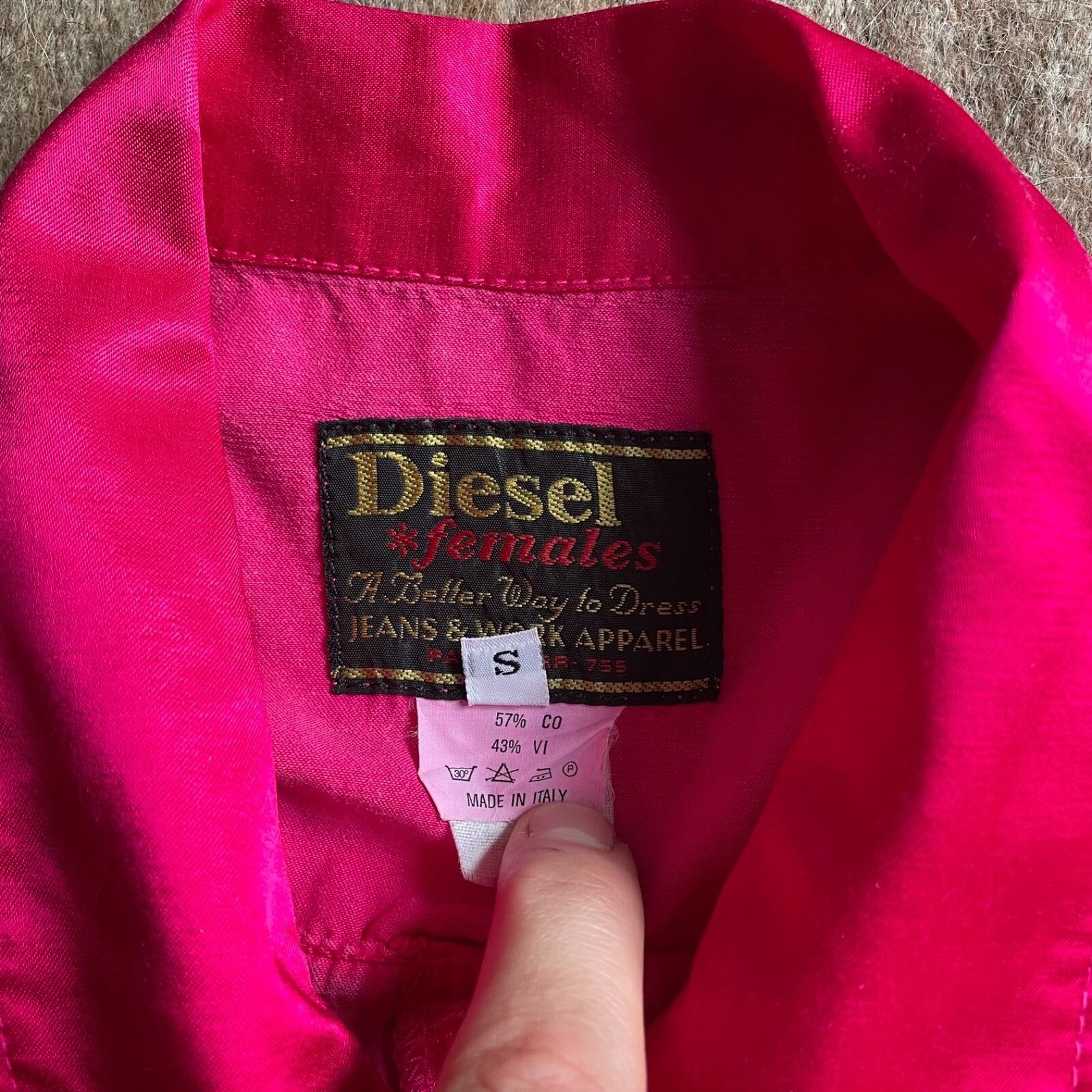 Diesel Diesel Vintage Hot Pink Sleeveless Snap Button Dress 9304AC Size S / US 4 / IT 40 - 3 Thumbnail