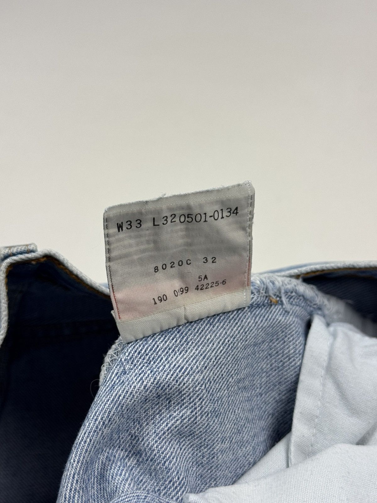 Levi's 1990’s Vintage Levi’s 501 Washed Denim Jeans Pants Size US 33 - 13 Thumbnail
