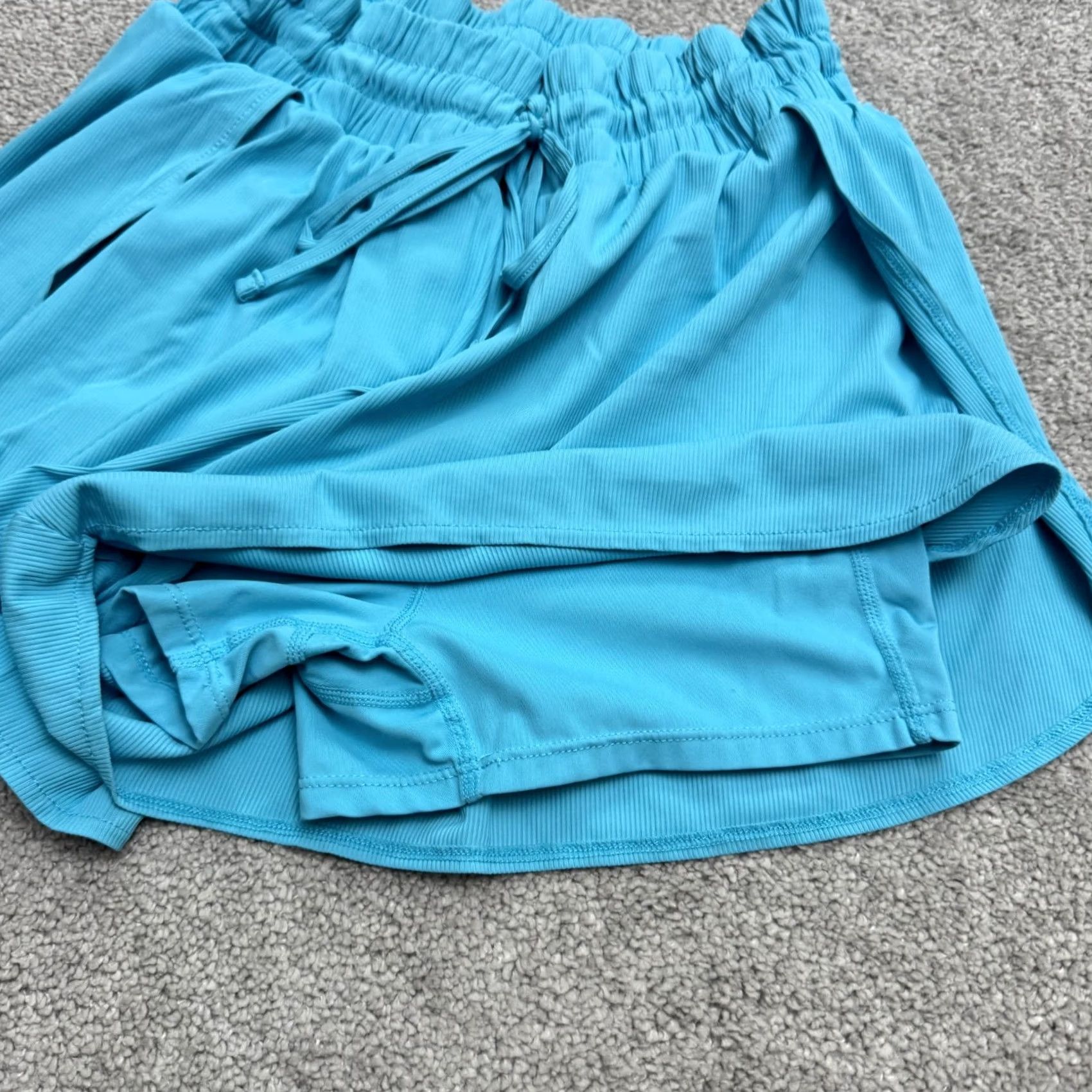 Vintage Z By Zella Tulip Activewear Training Shorts Womens Small Blue Gym Running Yoga Size 28" / US 6 / IT 42 - 3 Thumbnail