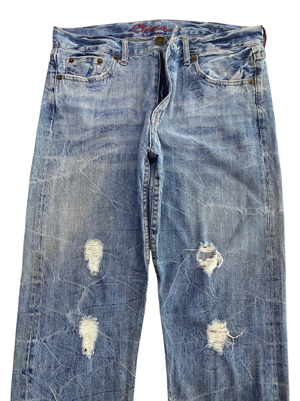 Japanese Brand Japanese Brand Thunder Wash Whiskers Style Flare Jeans Size US 34 / EU 50 - 2 Thumbnail