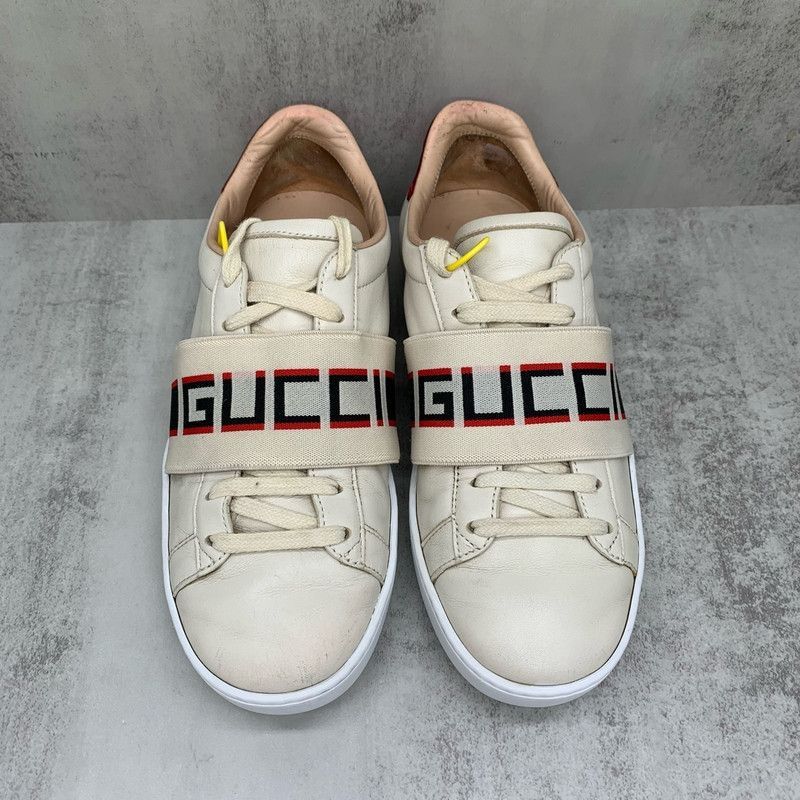 Gucci Gucci ACE Embroidered Lace-Up Fashion Sneakers - Size US 5 / IT 35 - 2 Thumbnail