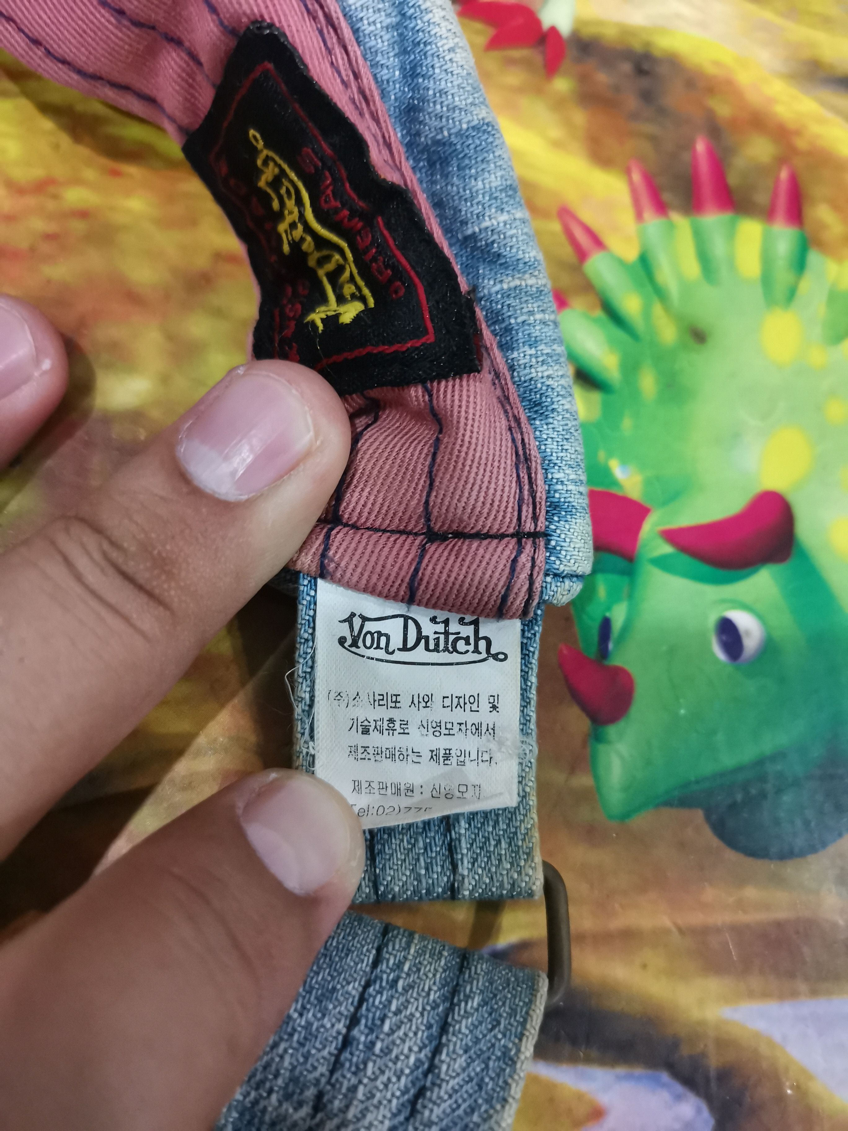 Vintage × Von Dutch Vintage Von Dutch Face Cap Denim - Distressed Design Size ONE SIZE - 8 Thumbnail