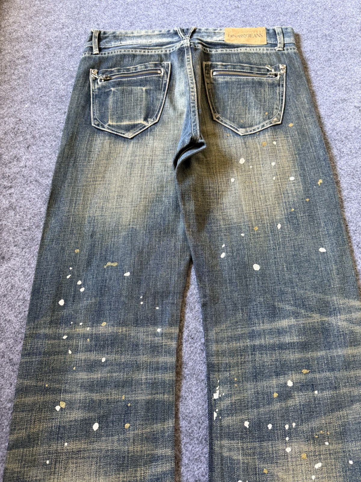 Hysteric Glamour × Japanese Brand Dinassy Japan Mud Wash Paint Splatter Jeans Size US 31 - 14 Thumbnail
