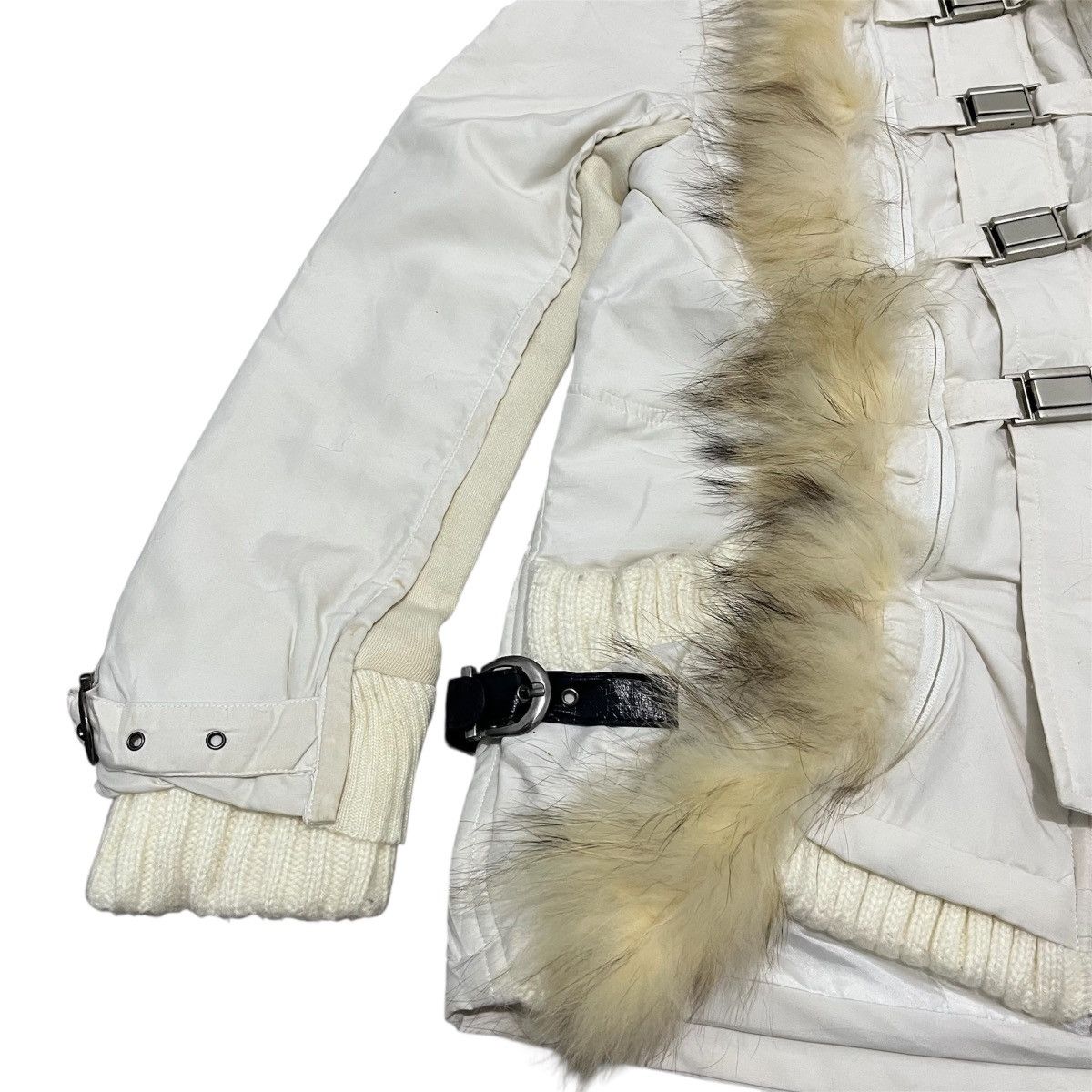 14th Addiction Jade's - 2000s Grunge White Faux Fur Coat Jacket Lgb Ifsix Size US S / EU 44-46 / 1 - 6 Thumbnail