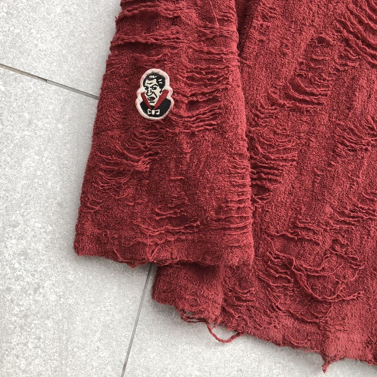 Japanese Brand Weirdo Towel shirt Distressed Long Sleeve Cotton Blend 🇯🇵 Size US L / EU 52-54 / 3 - 12 Thumbnail