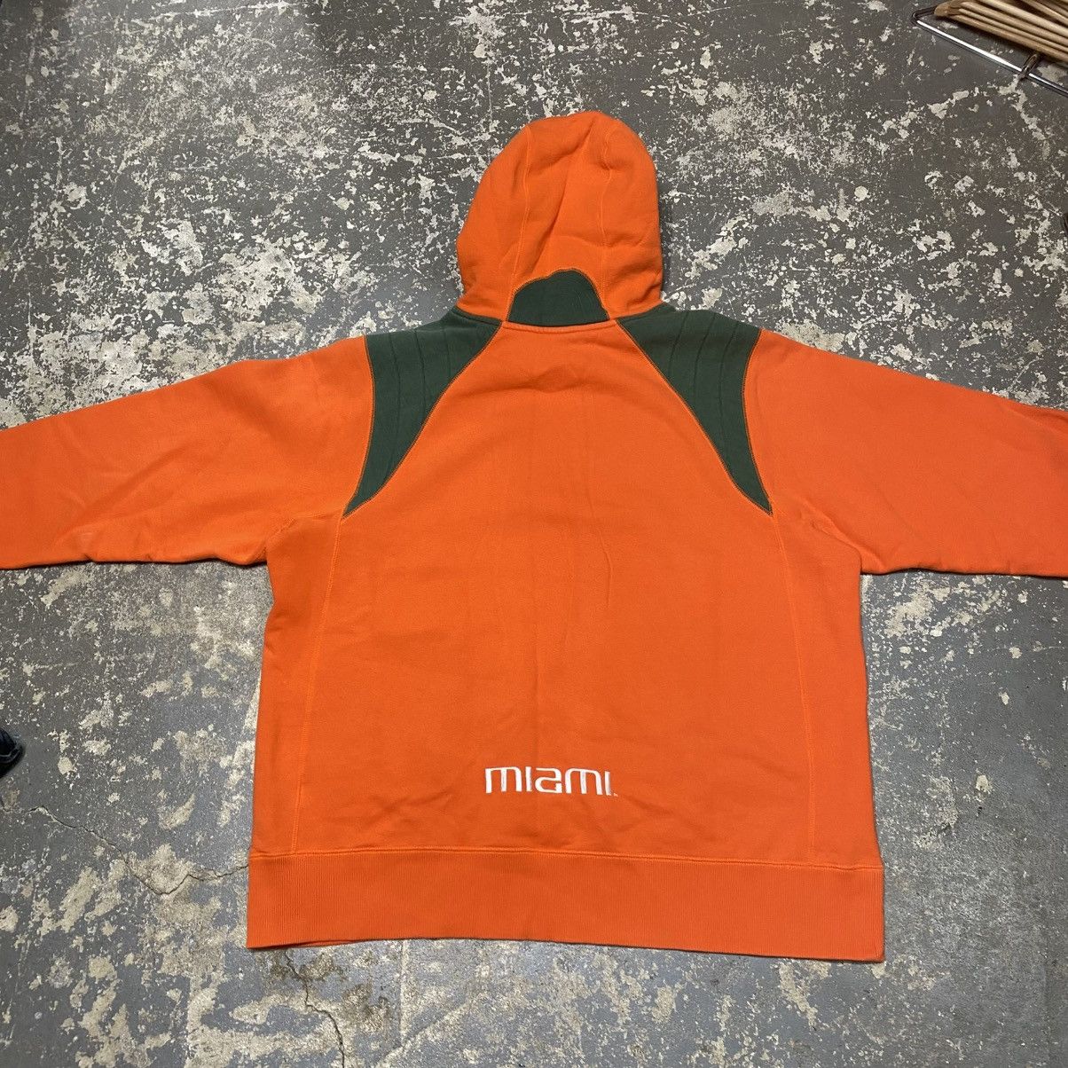 Nike × Vintage Vintage Nike Miami University Center Swoosh Hoodie Size US XL / EU 56 / 4 - 7 Thumbnail