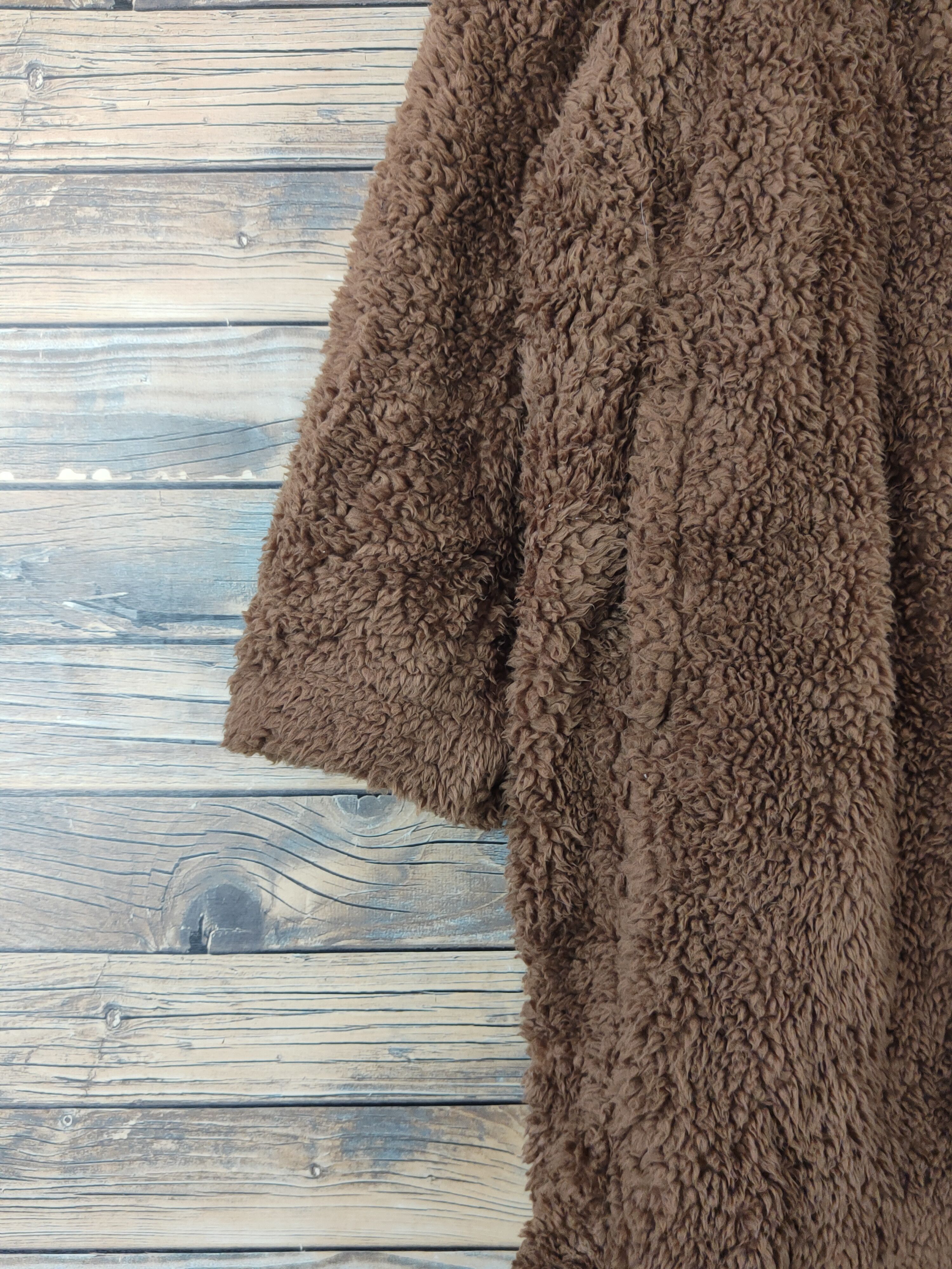 Uniqlo × Vintage Winter ❌ Uniqlo Dark Brown Fur Faux Sweater Coats Size XL / US 12-14 / IT 48-50 - 4 Thumbnail