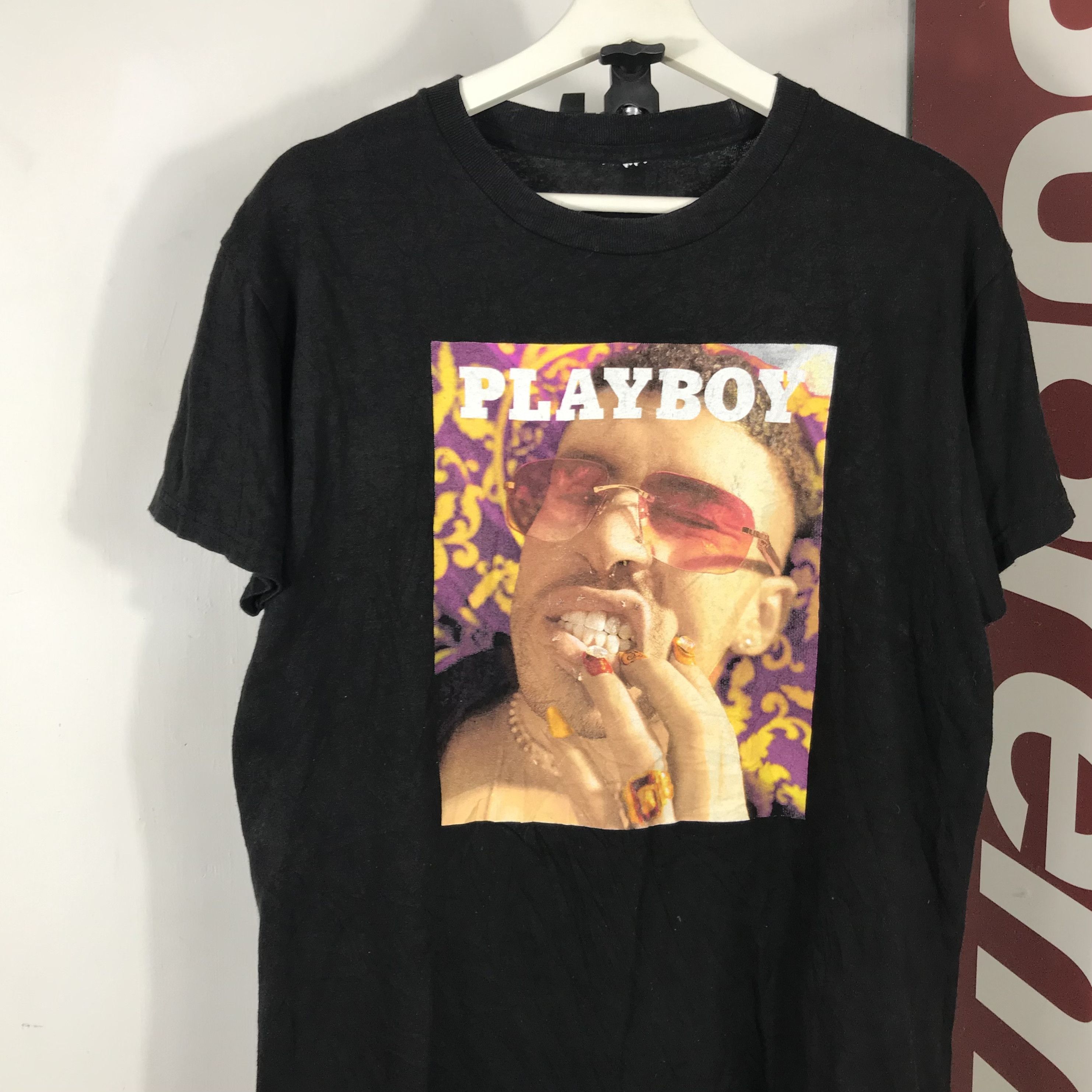 Playboy vintage y2k Sergio Calabasas Playboy Bad Bunny Tee Size US M / EU 48-50 / 2 - 2 Thumbnail