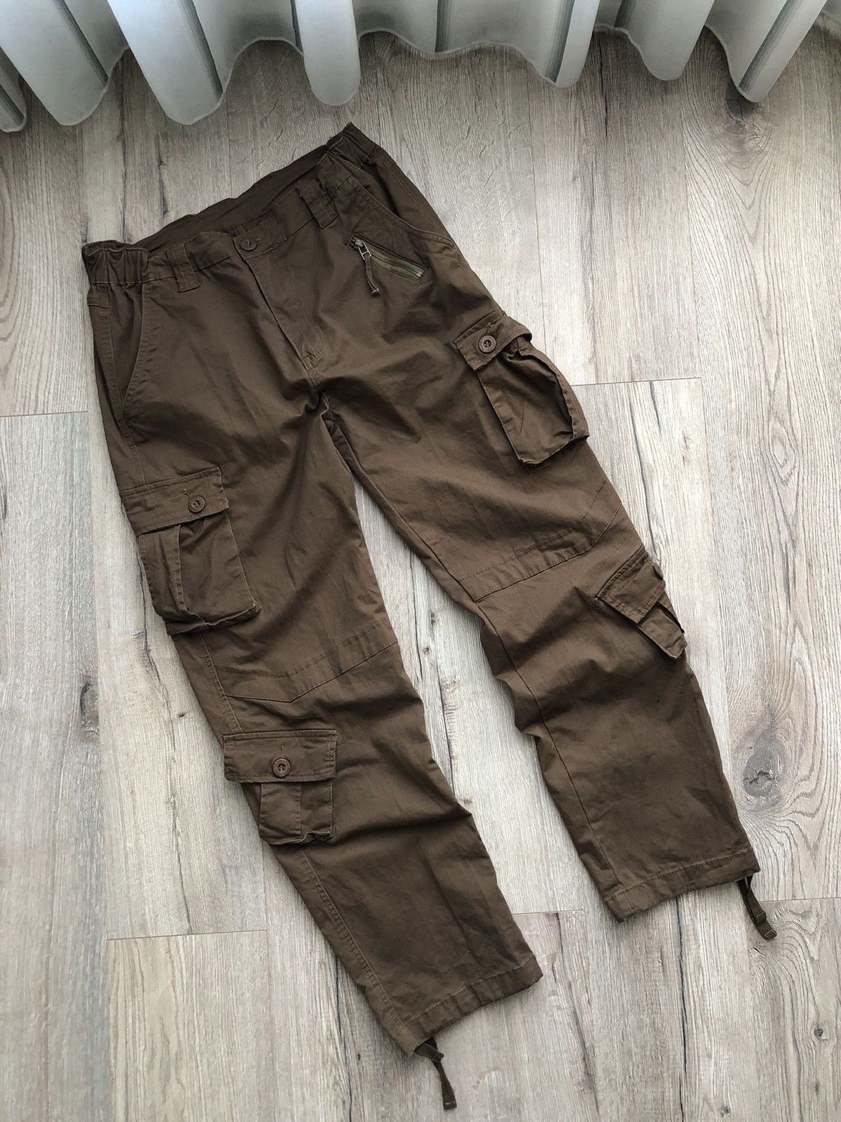 image of Archival Clothing Japanese Style Junya Watanabe Multipocket Brown Pants Vtg, Men's (Size 32)