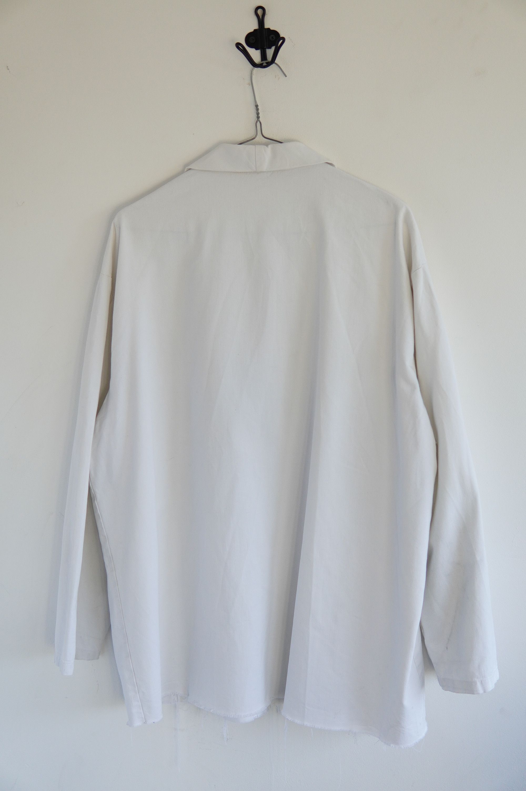 Le Laboureur Vintage Rare 70s Chore French Cropped Worker White Jacket Size US XL / EU 56 / 4 - 2 Thumbnail