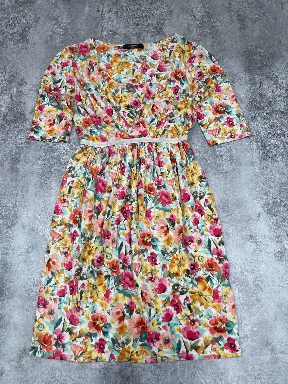 Max Mara MaxMara Weekend Women Floral Dress Multicolor Short Sleeve Size M / US 6-8 / IT 42-44 - 1 Thumbnail