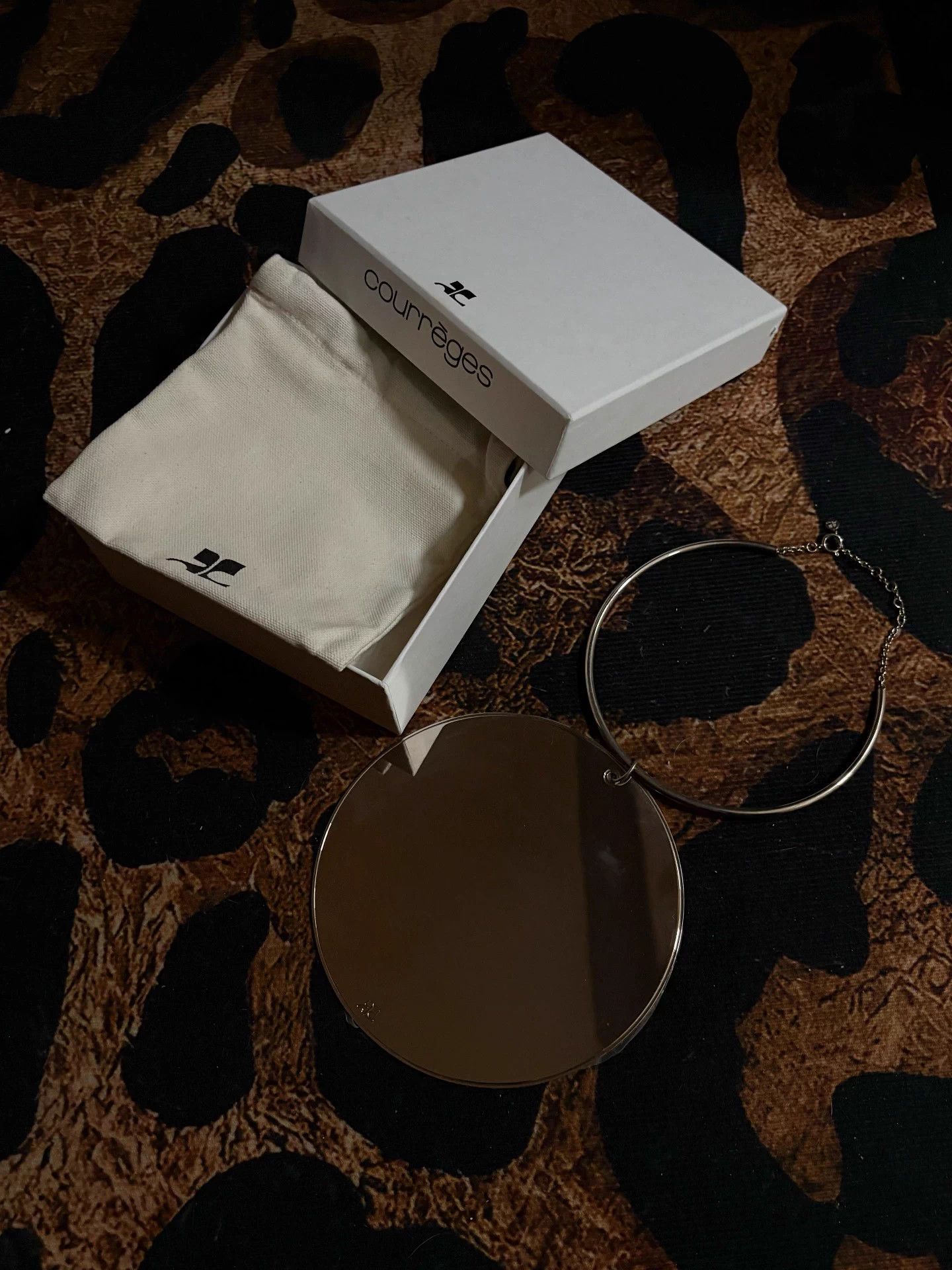 Courreges Courreges 2023 FW Runway Disc Mirror Necklace Size ONE SIZE - 8 Thumbnail
