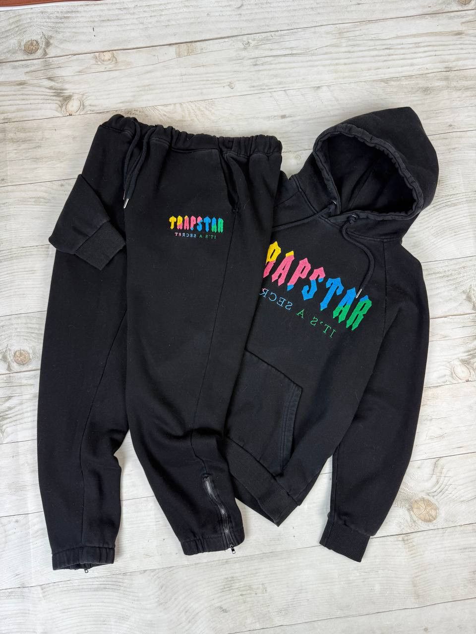 Trapstar London Tracksuit Hoodie And Pants Big Logo Drill