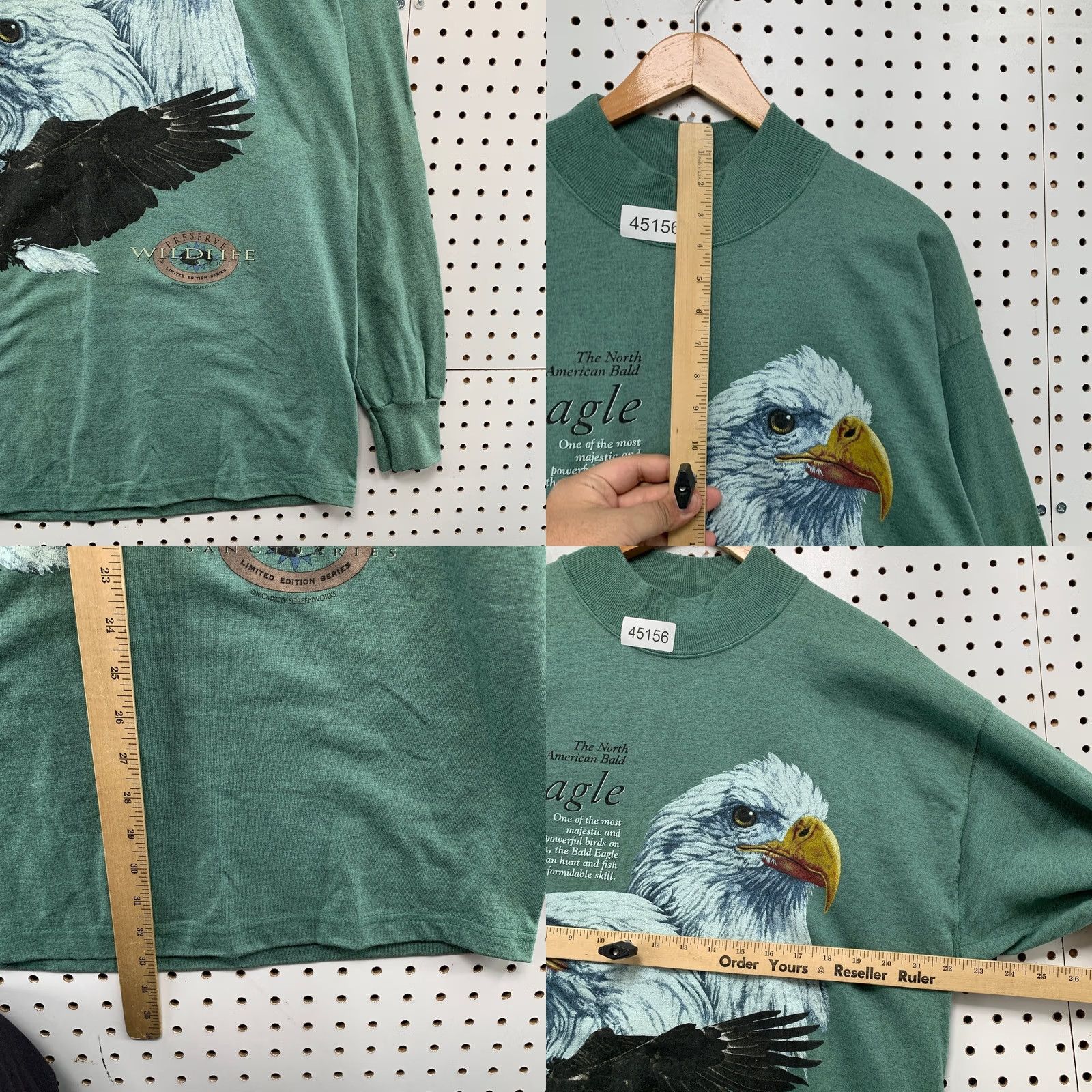 Vintage Vintage Signal Eagle Nature Shirt Mens XL Green 90s Made Usa Size US XL / EU 56 / 4 - 8 Thumbnail