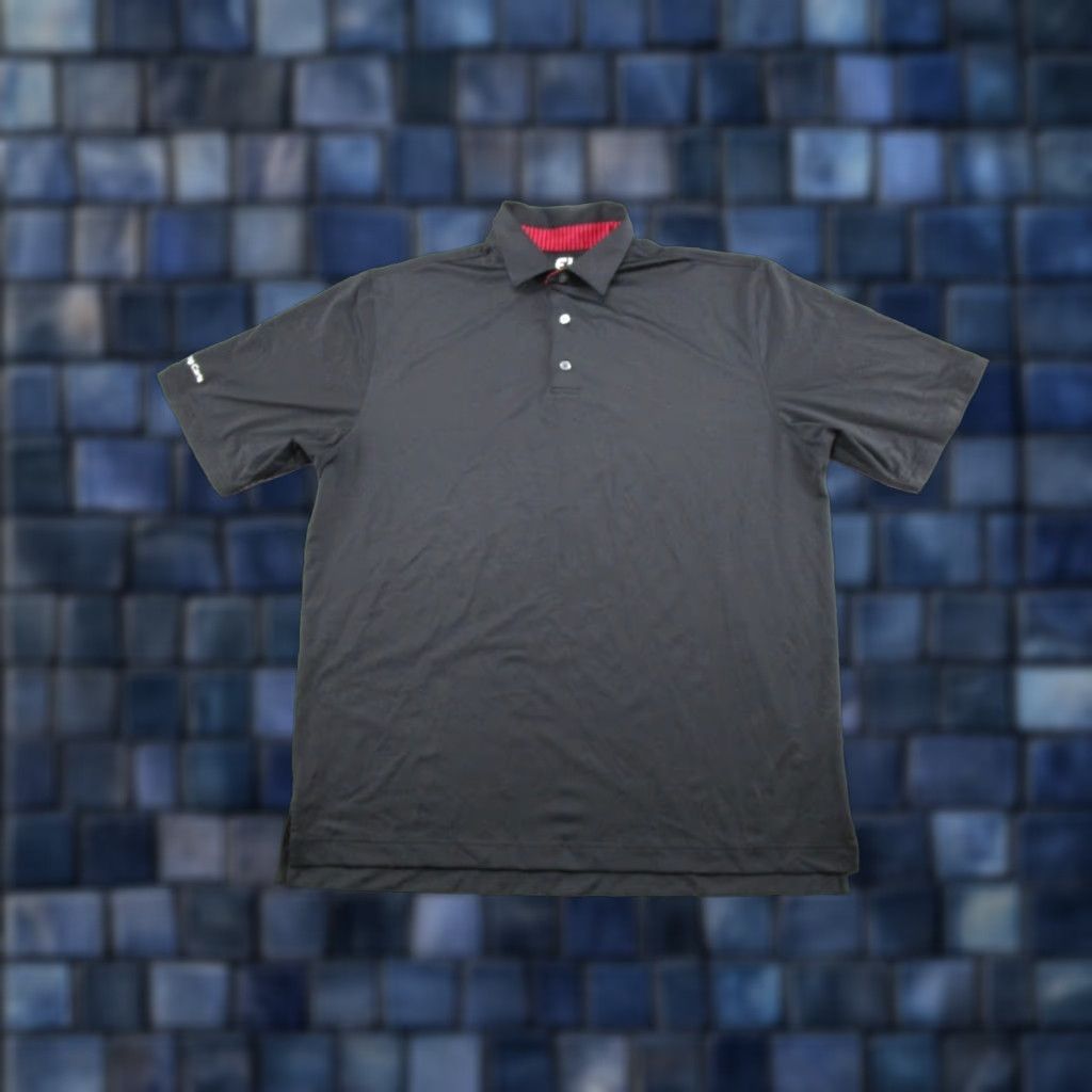 Footjoy FootJoy Polo Shirt Short Sleeve Black XL Men’s Striped Logo Golf Preppy Shirt Mens Polo Size US XL / EU 56 / 4 - 1 Thumbnail