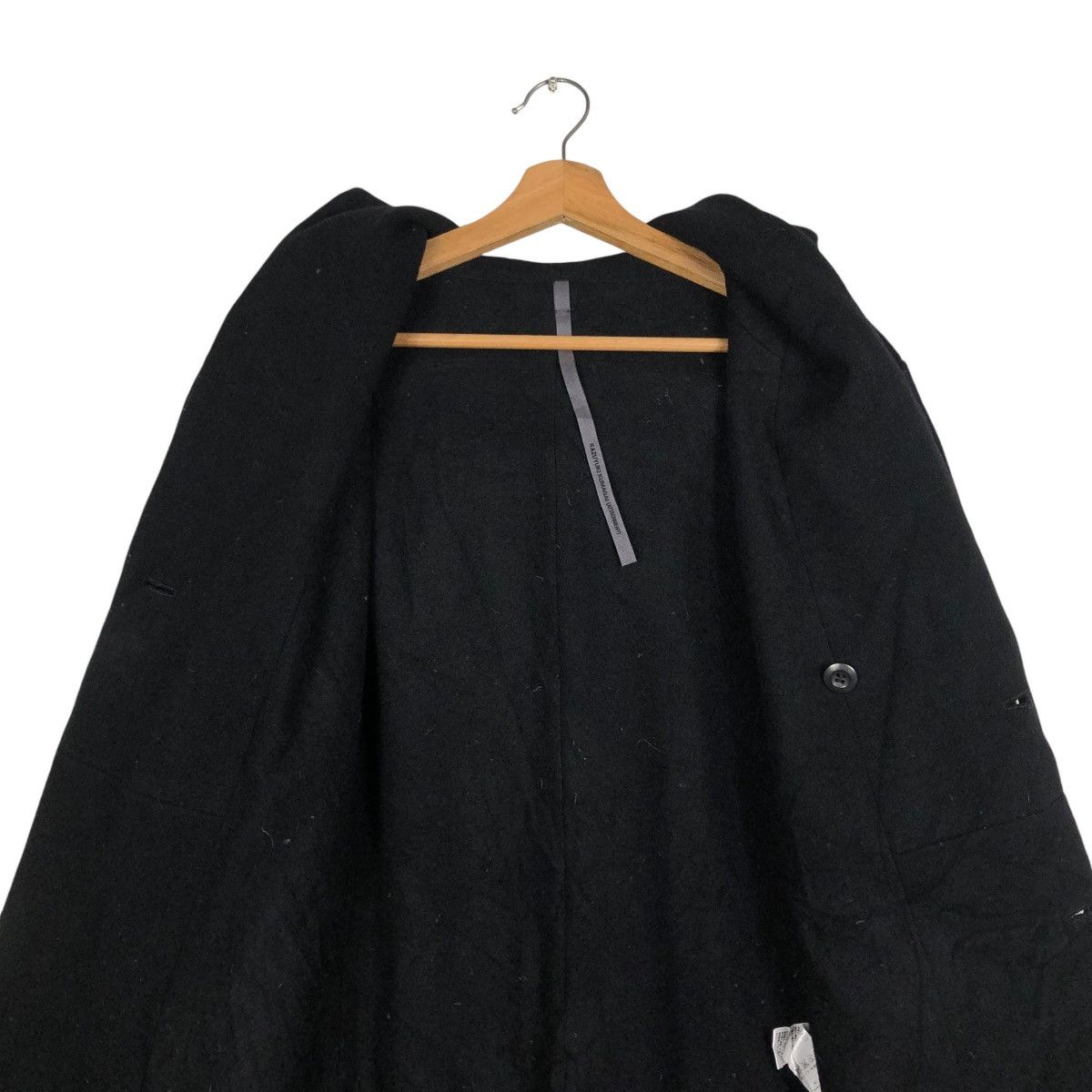 Kazuyuki Kumagai Attachment 🔥WOOL LONG JACKET HOODIE BONDAGE DESIGN KAZUYUKI KUMAGAI Size US M / EU 48-50 / 2 - 17 Thumbnail