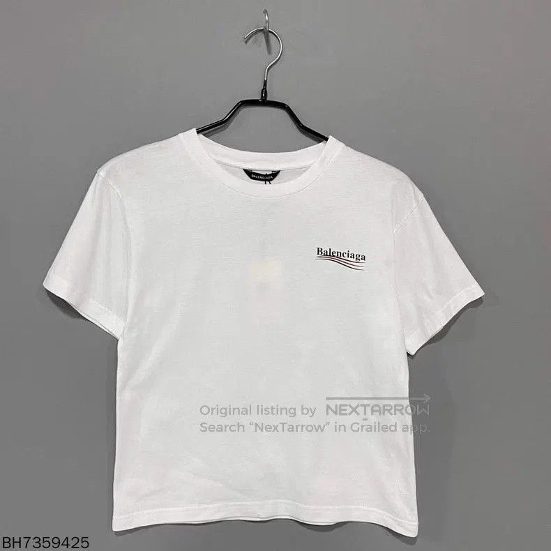 Balenciaga Balenciaga White Coke Short Sleeve Tee. Size US S / EU 44-46 / 1 - 1 Thumbnail