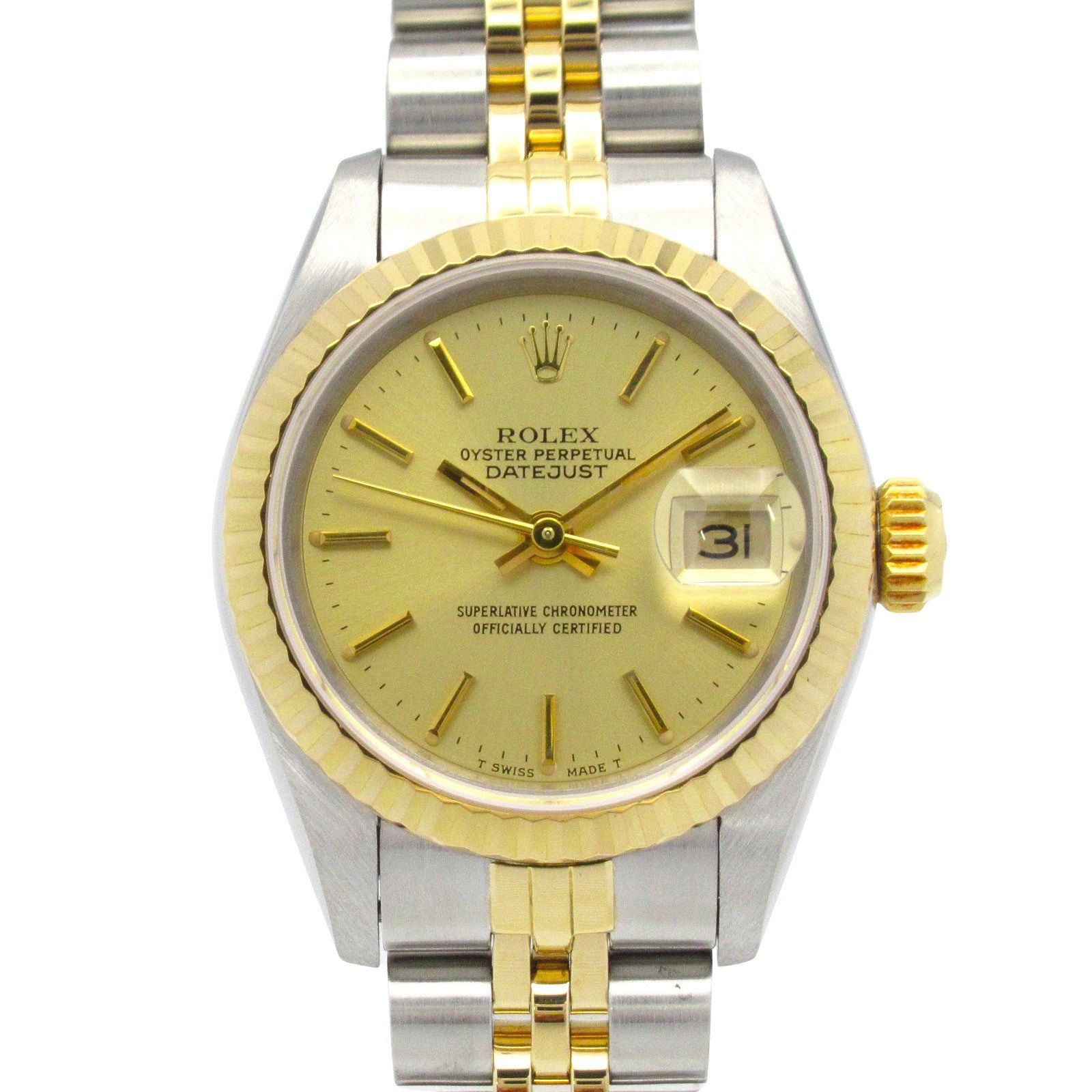 Rolex Rolex Datejust R Number Women Watch Automatic Winding K18 (Yellow Gold) Stainless Steel Gold Ch/Ba Size ONE SIZE - 1 Thumbnail