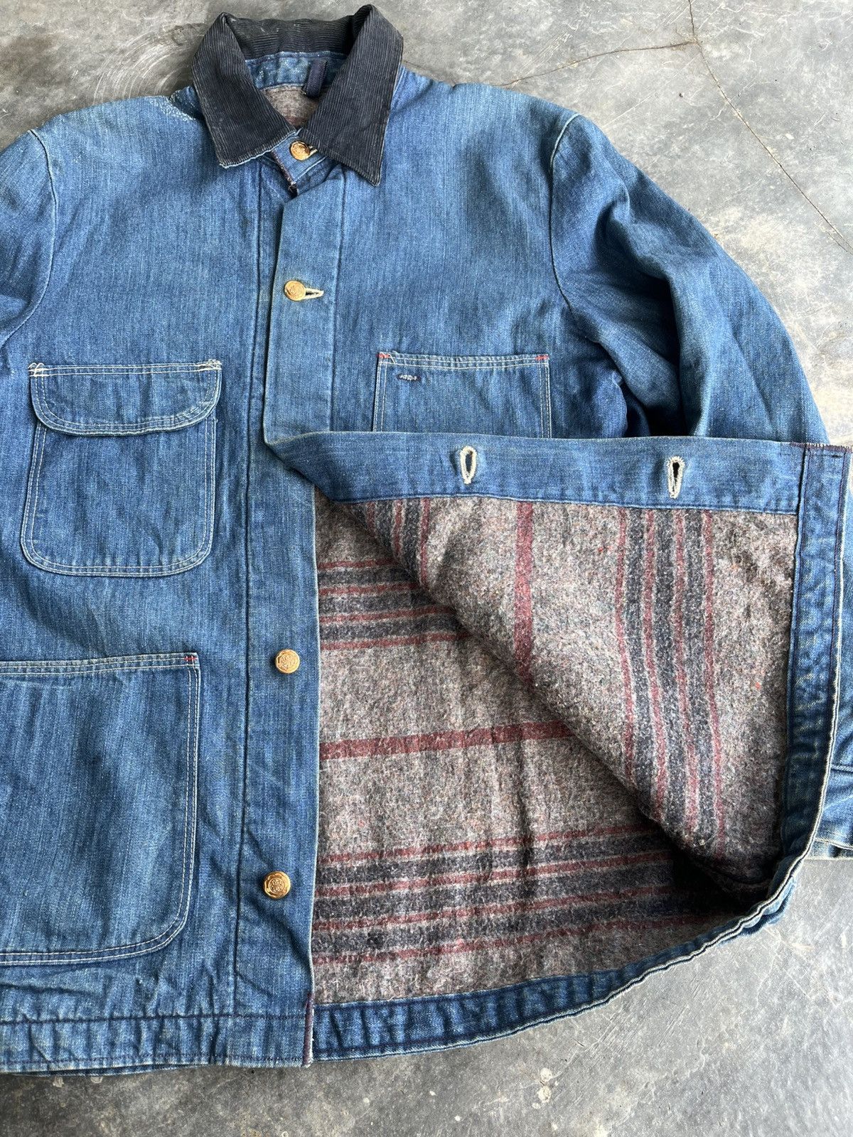 Vintage × Wrangler Vintage Wrangler Chore Jacket Size US L / EU 52-54 / 3 - 6 Thumbnail