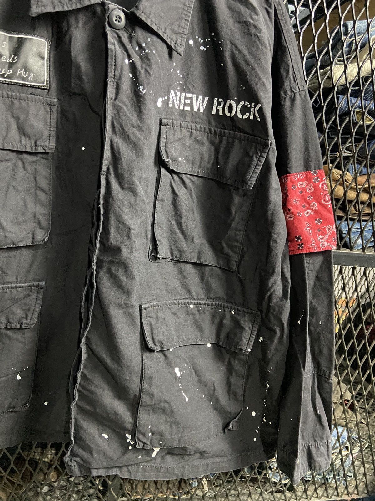 If Six Was Nine × Le Grande Bleu (L.G.B.) × Other Rare Hand Painted Baycrest Oi! Oi! Military Jacket Size US L / EU 52-54 / 3 - 5 Thumbnail