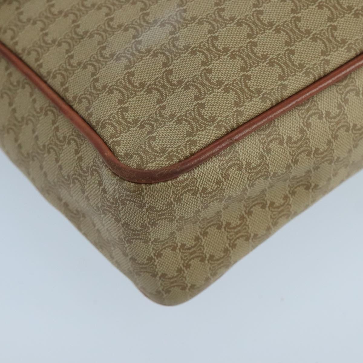 Celine CELINE Macadam Canvas Shoulder Bag Beige Gold Size ONE SIZE - 16 Thumbnail