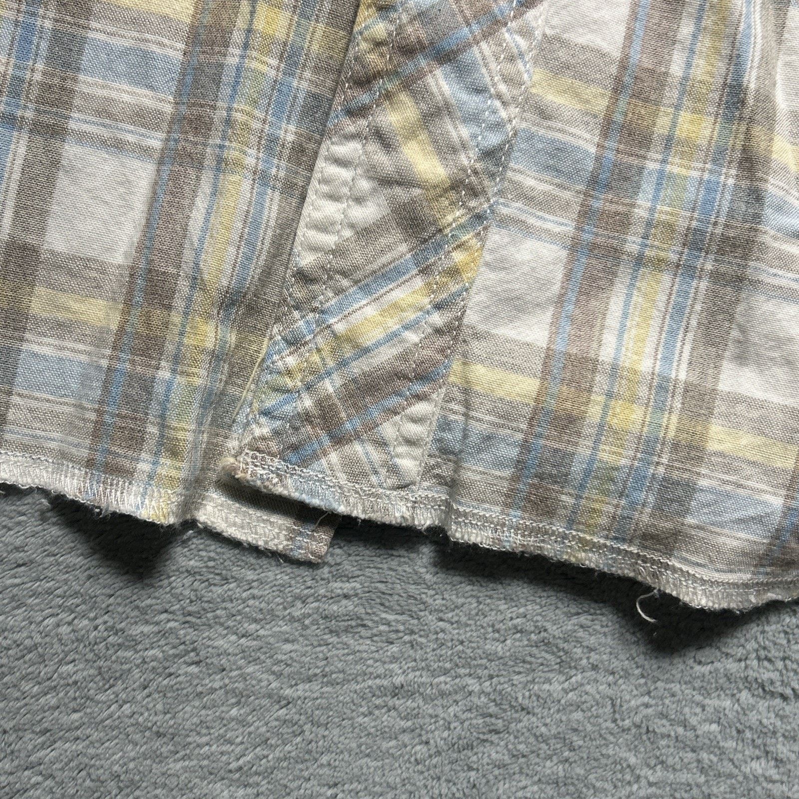 Wrangler Wrangler Pearl Snap Button Up Short sleeve Shirt XL Raw Hem Size US XL / EU 56 / 4 - 7 Thumbnail
