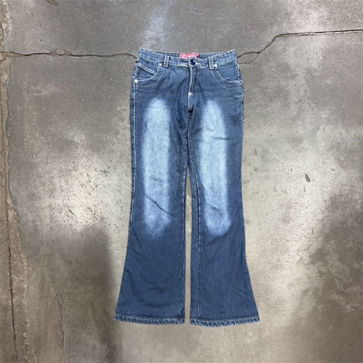 Vintage Vintage Y2K Baggy Flared Jeans Sun Faded Skate Graphic 32 Size 32" / US 10 / IT 46 - 1 Thumbnail
