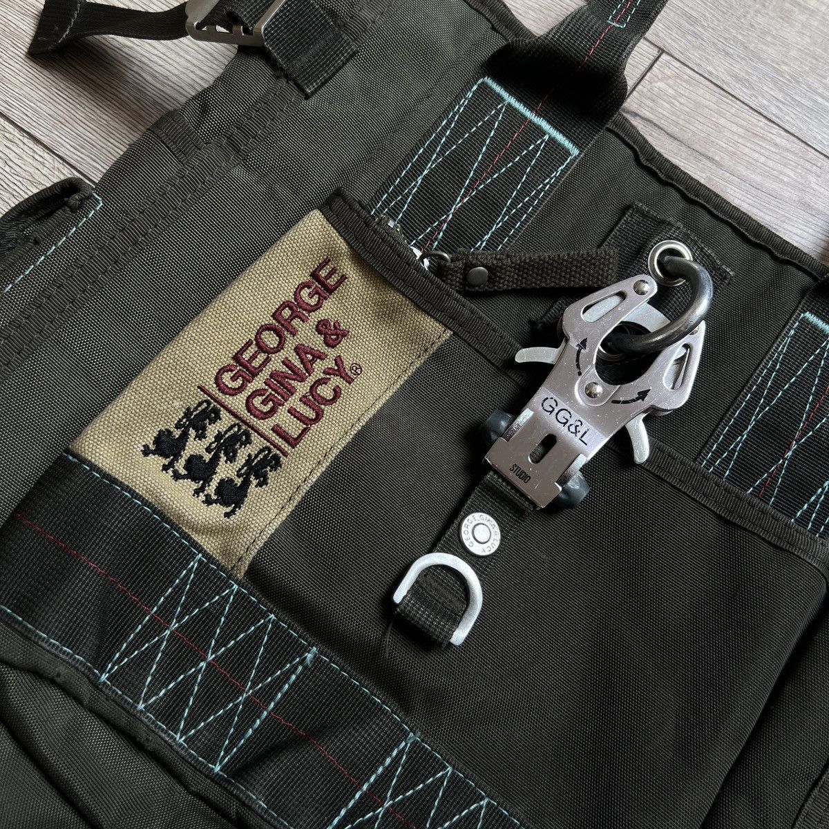 George Gina & Lucy × Japanese Brand × Vintage GG&L Little Sushi George Gina & Lucy Khaki Bag Messenger Y2K Size ONE SIZE - 4 Thumbnail