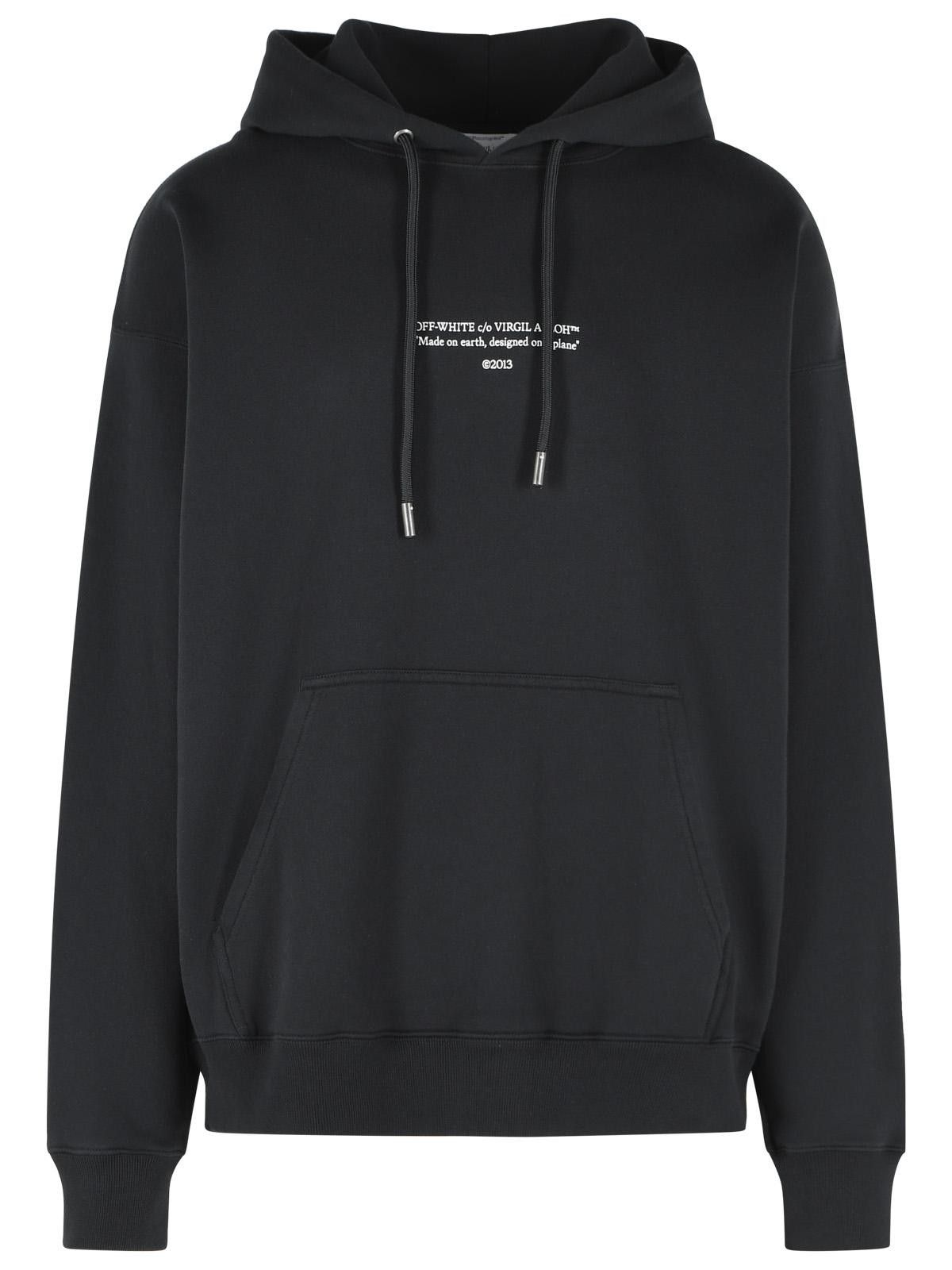 Off-White OFF-WHITE 'Statement' Black Cotton Sweatshirt Size US M / EU 48-50 / 2 - 1 Thumbnail